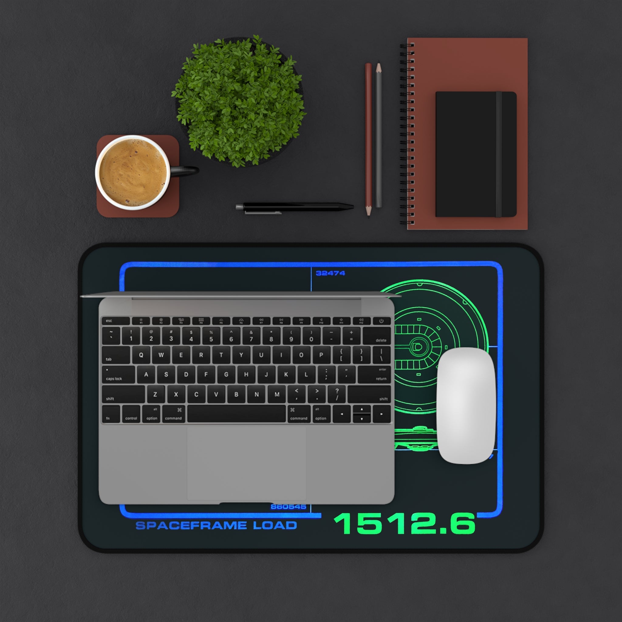 LCARS Desk Mat Prop -  This image is from a screen used translight! Mouse Pad