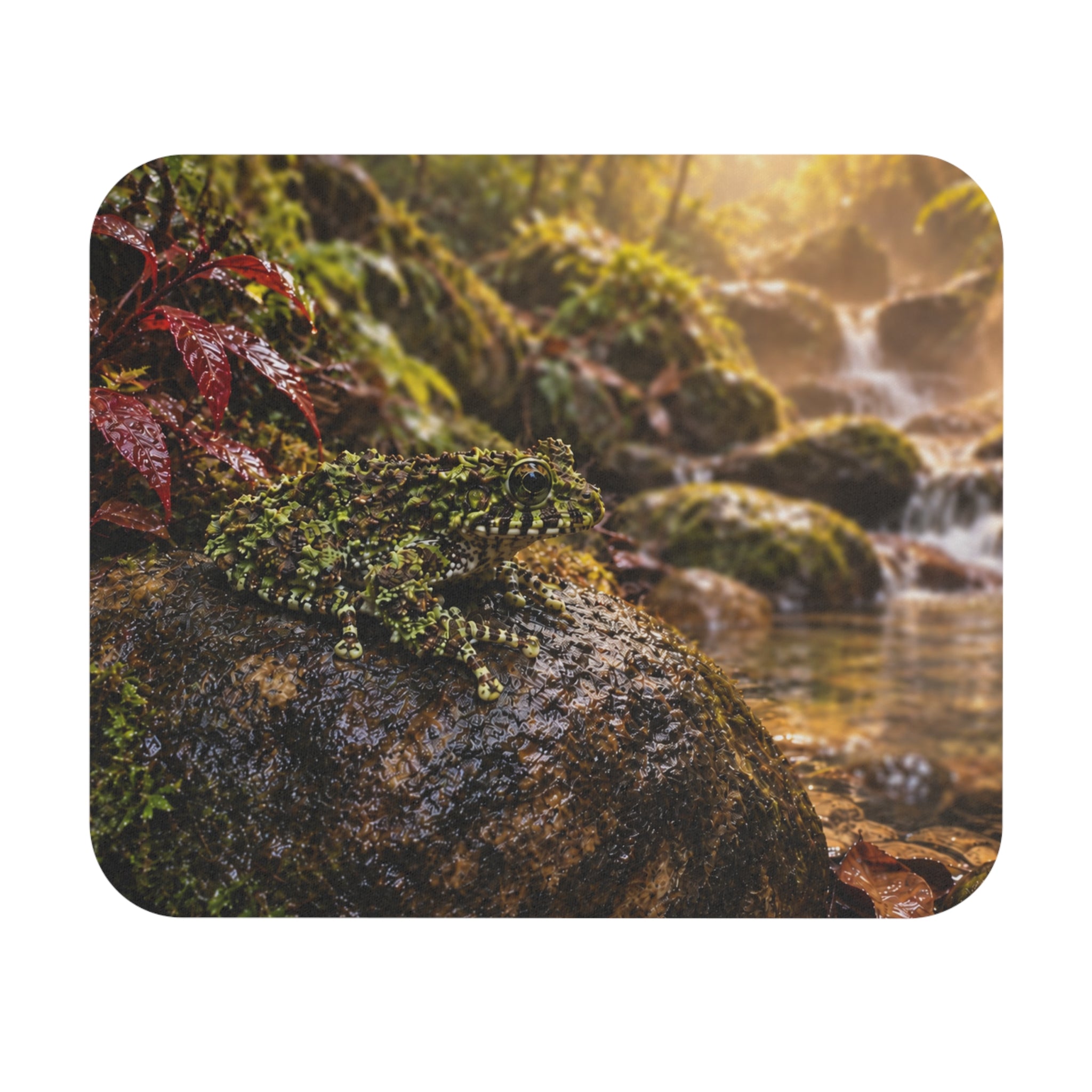 Vietnamese Mossy Frog Mouse Pad Theloderma Corticale Rainforest Wildlife Colorful Amphibian