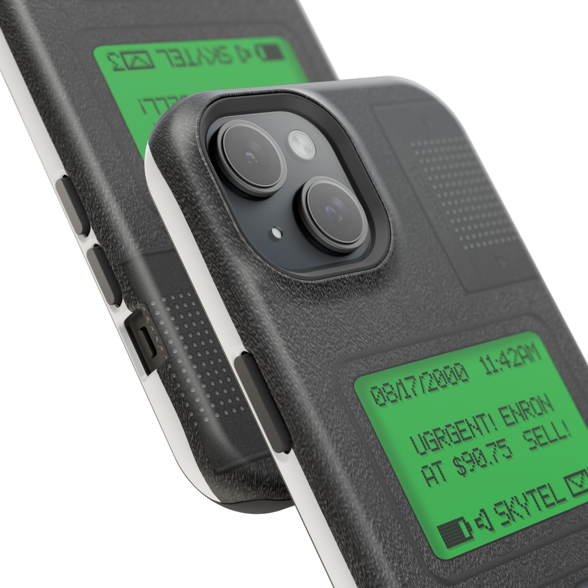 Pager Look Retro Tech Phone Case for iPhone Beeper - MagSafe Compatible - Duel layer Protection