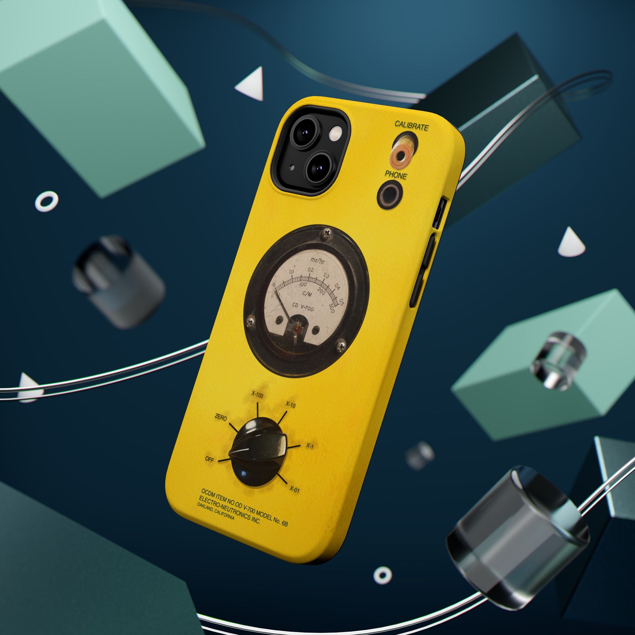Fallout Geiger Counter Look iPhone Case 16 15 14 13 Magnetic Impact-Resistant
