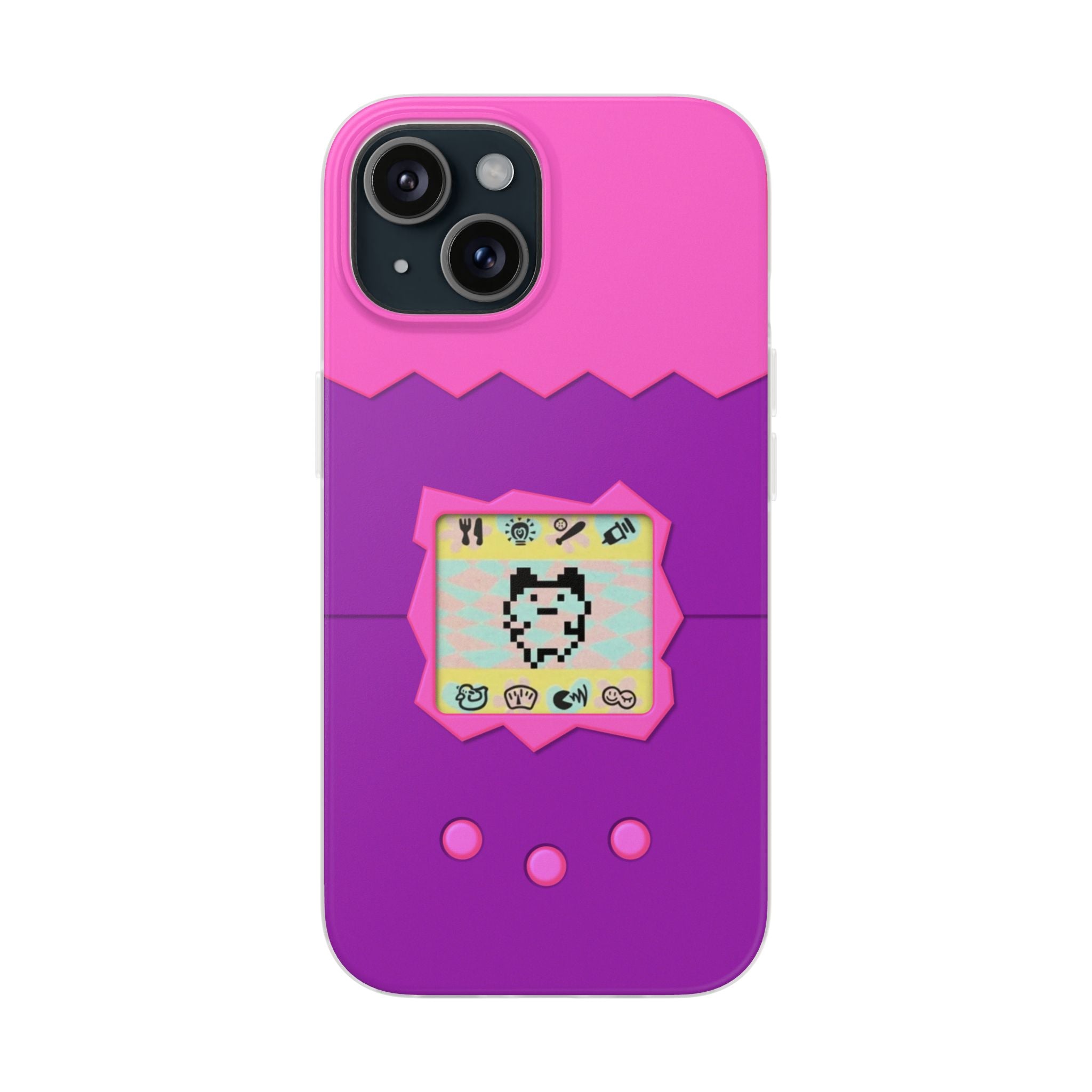 Retro Tech Virtual Pet Apple iPhone Phone Case 15 14 13 12 Pro Plus Mini