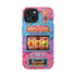 Candy Slot Machine iPhone Case, Sweet Fortune Casino Phone Cover, Colorful Candy Game Inspired MagSafe Compatible with Duel Layer Protection