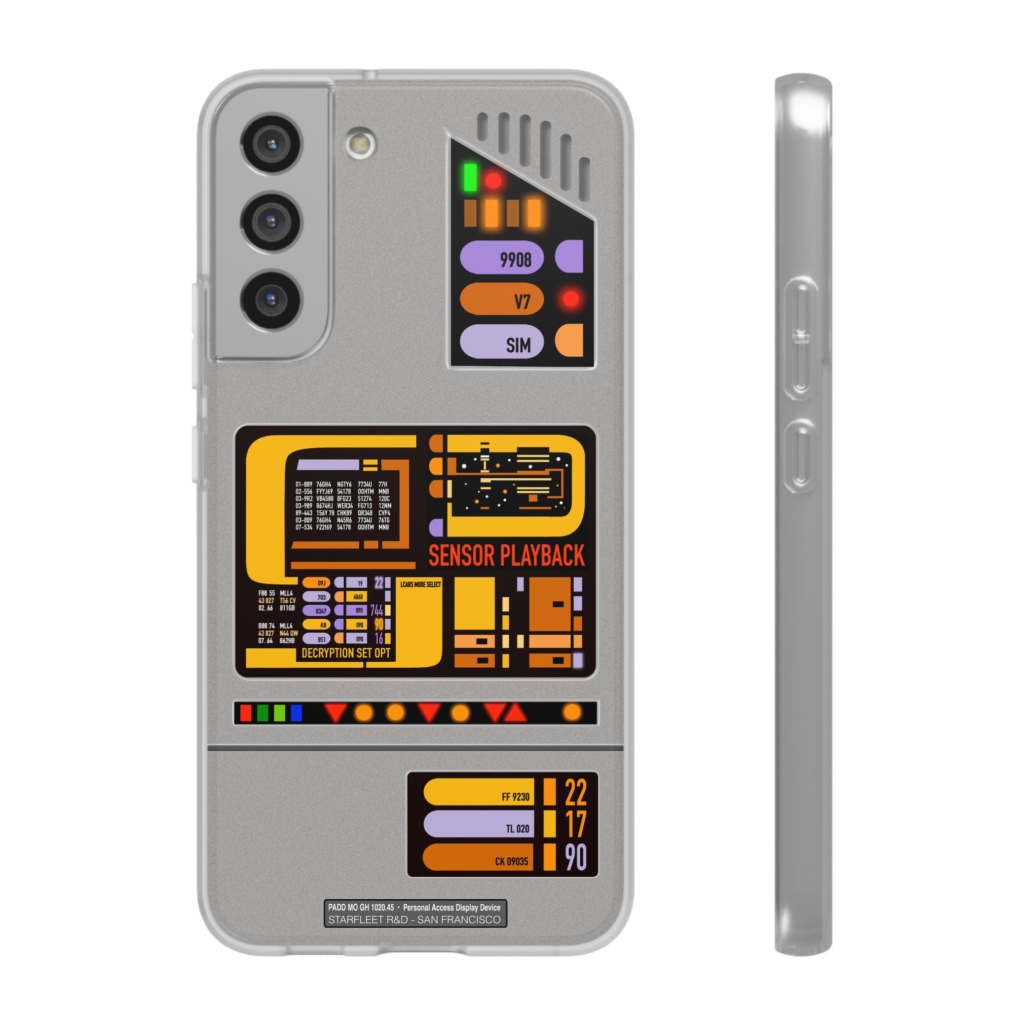 Starfleet PADD Inspired Prop Samsung Galaxy Compatible Phone Case