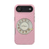 Retro Pink Princess Phone Look MagSafe Compatible iPhone Case Rotary Dial Nostalgia