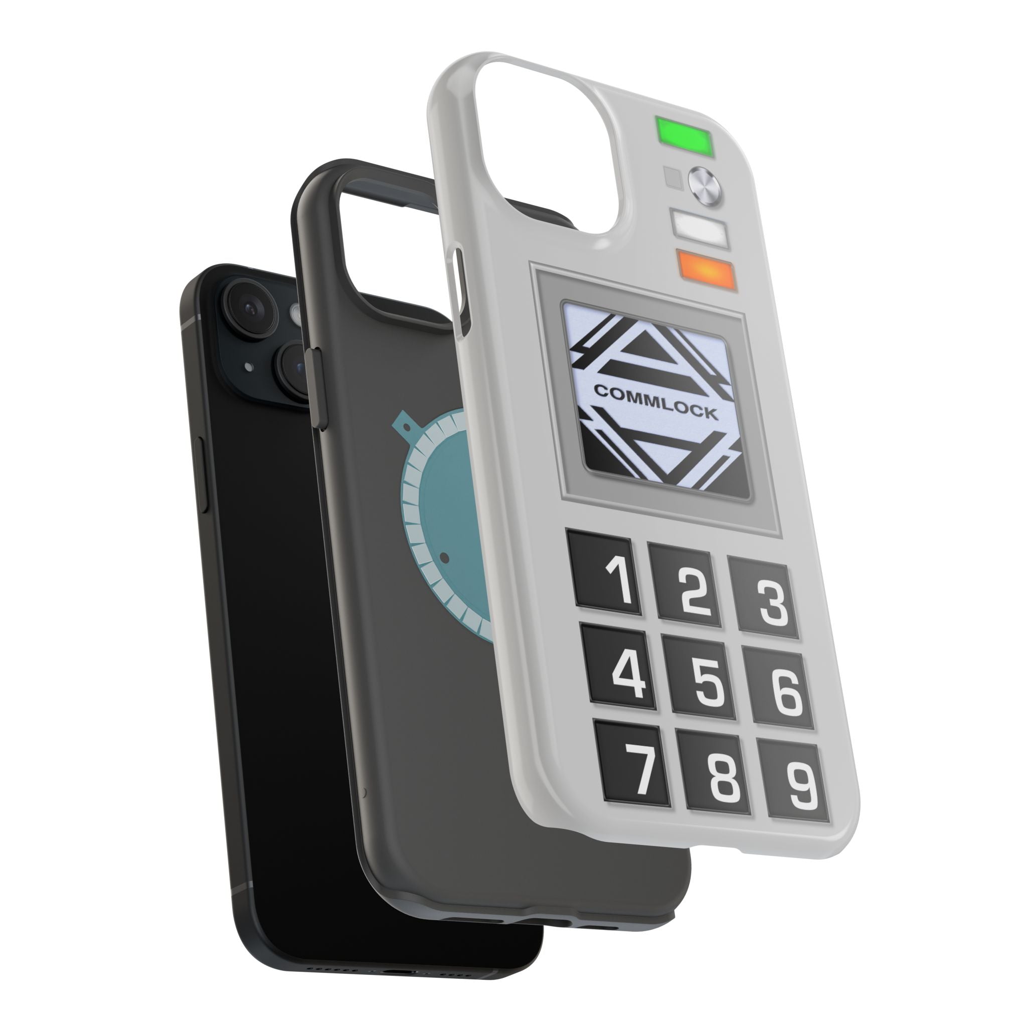 Space CommLock iPhone Case 1999 Prop MagSafe Magnetic 17 16 15 14 13 Pro Max Plus Mini Comlock