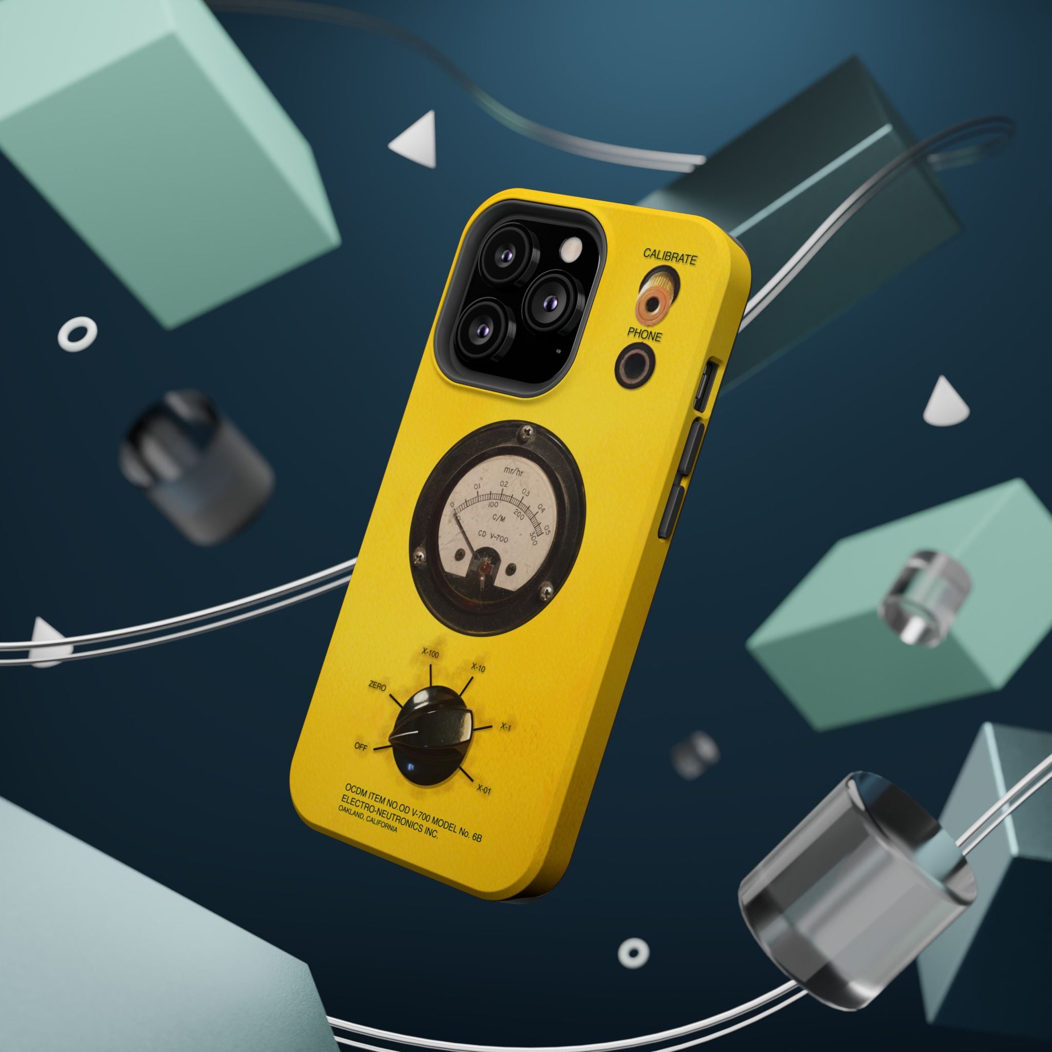 Fallout Geiger Counter Look iPhone Case 16 15 14 13 Magnetic Impact-Resistant