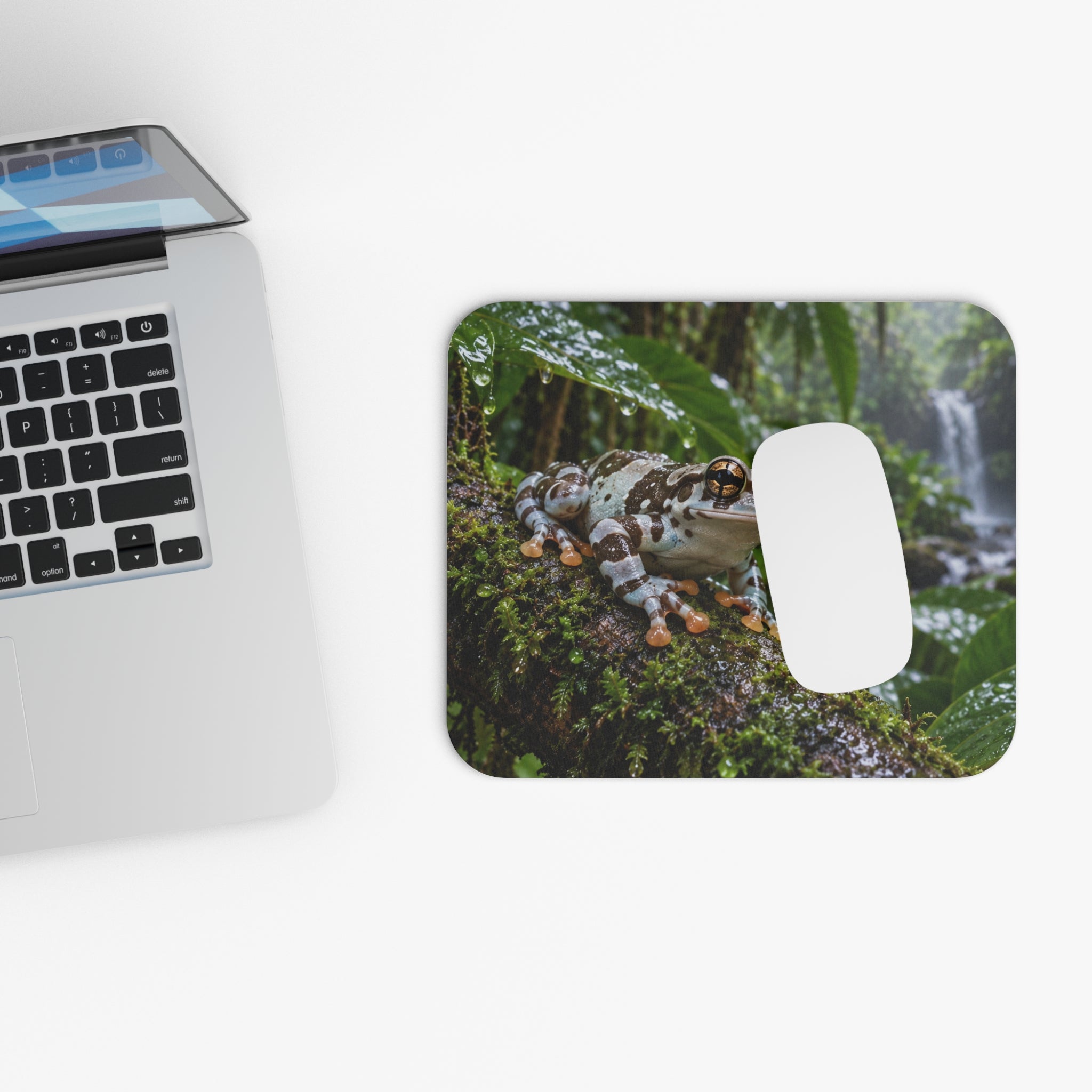 Amazon Milk Frog Mouse Pad Trachycephalus Resinifictrix Rainforest Wildlife Colorful Amphibian