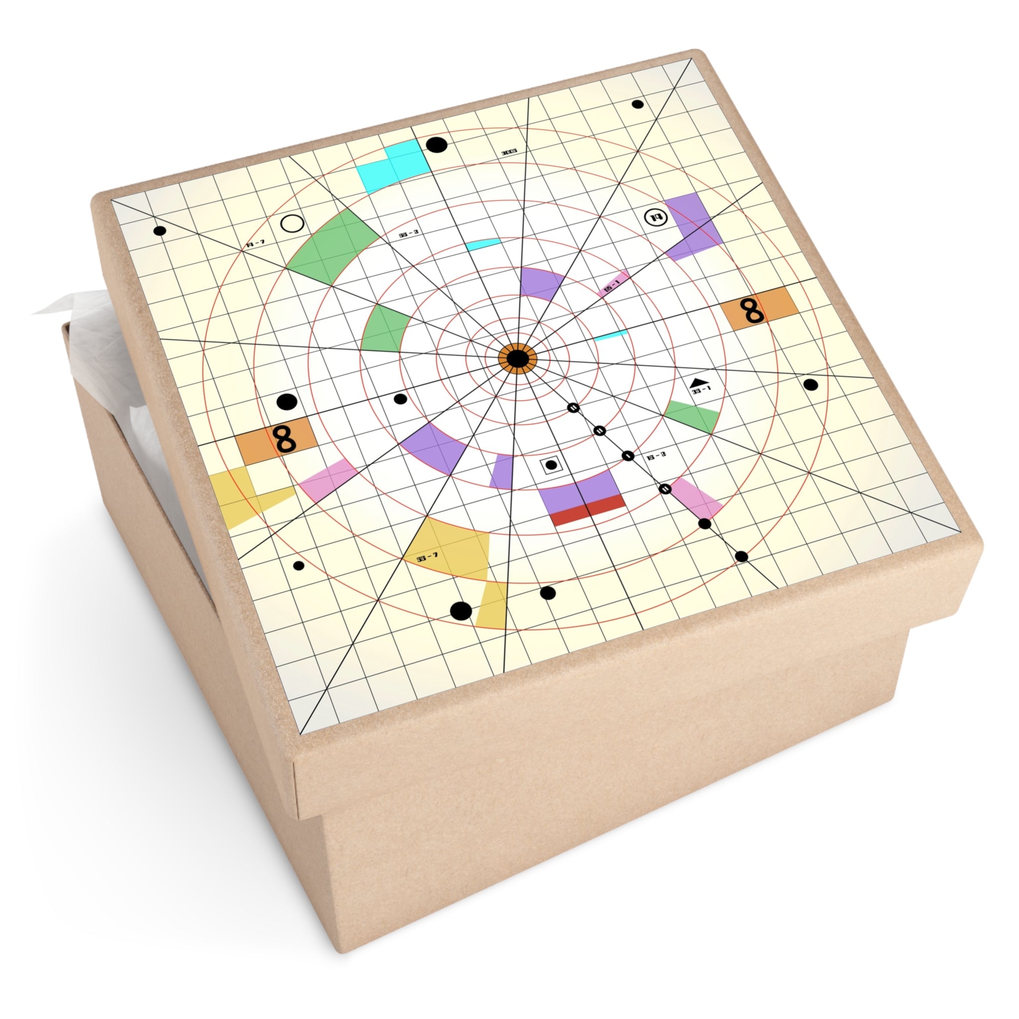 1999 Main Mission Big Screen Space Prop Graphic Square Vinyl Stickers Polar Navigation Grid 8 x 8 inches or 15 x 15 inches