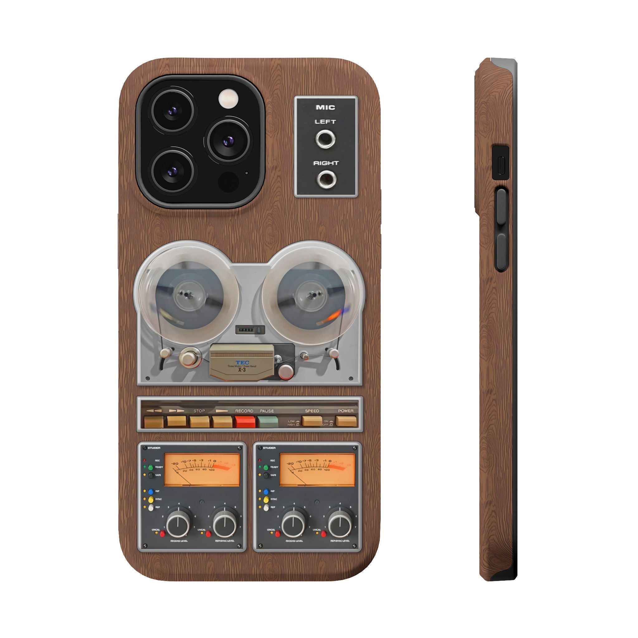 Reel To Reel Tape Deck Retro iPhone MagSafe Phone Case Max Pro Plus 17 16 15 14 13