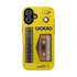 Retro Cassette AM FM Radio iPhone Case, Vintage Walkman Style Phone Case, MagSafe Dual Layer Protective Case Sport Yellow