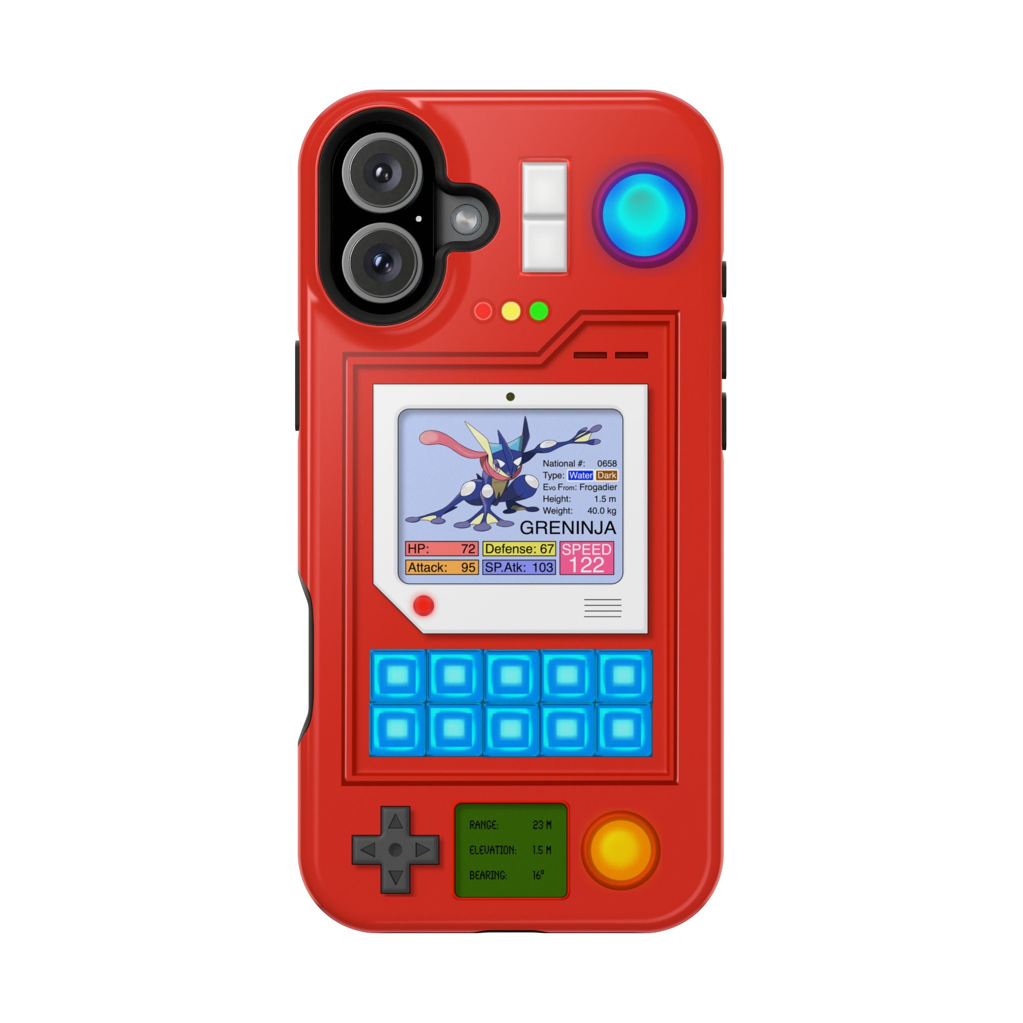 MagSafe Compatible 2 Layers Of Protection Tough Case for iPhone - Pokedex Inspired