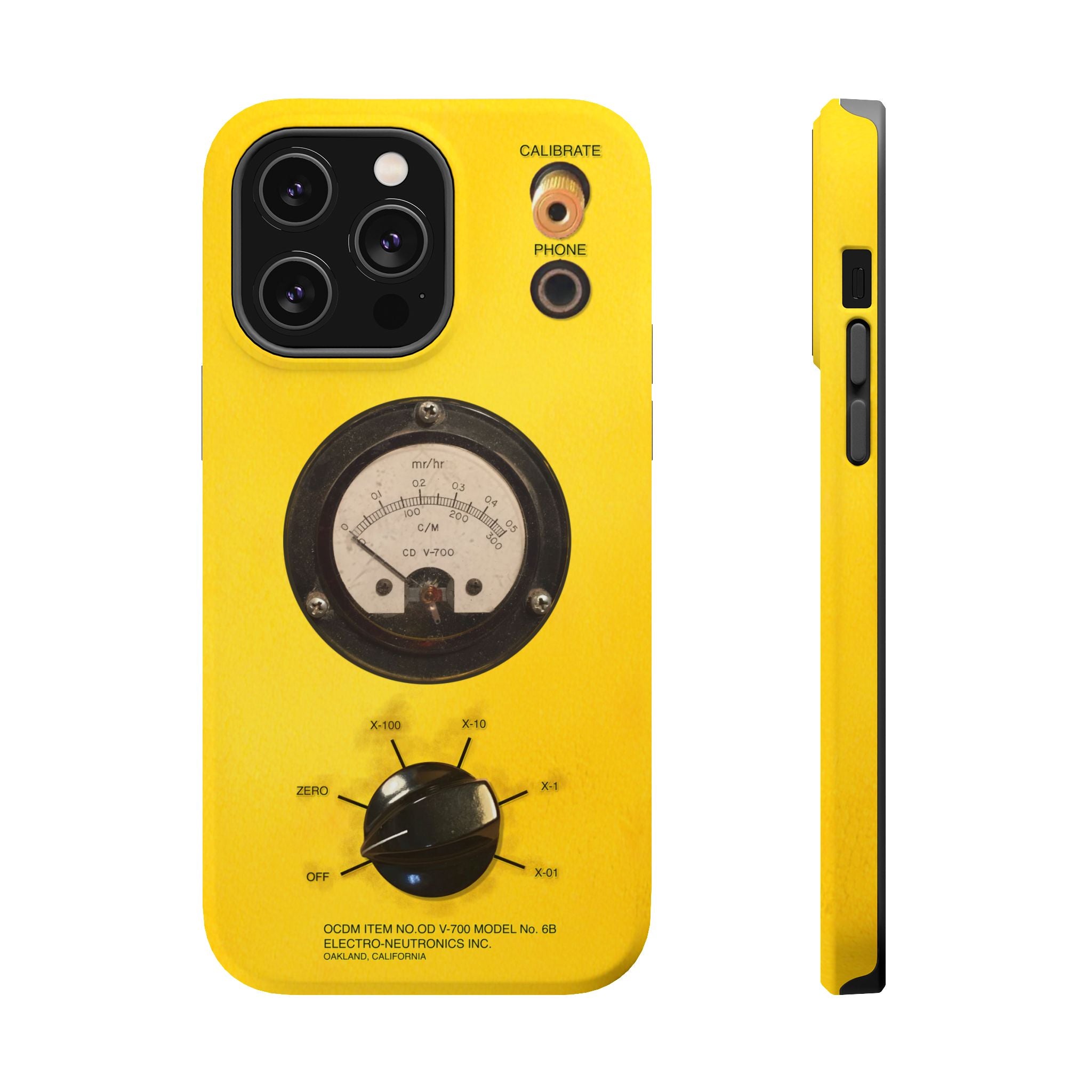 Fallout Geiger Counter Look iPhone Case 16 15 14 13 Magnetic Impact-Resistant