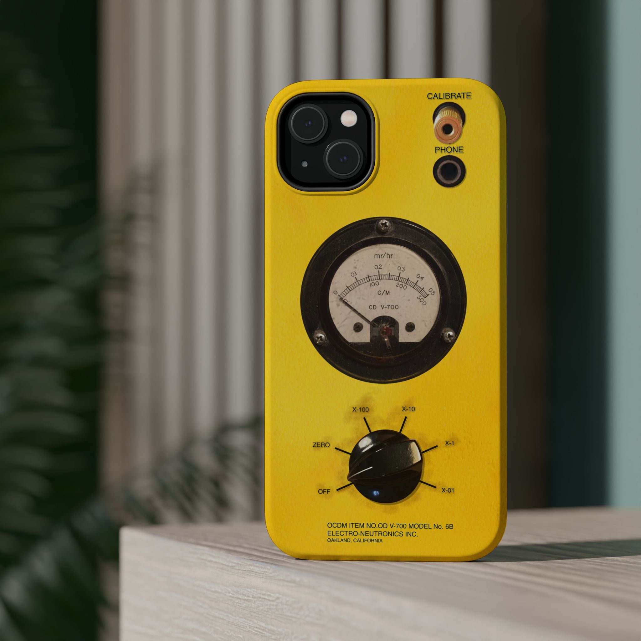 Fallout Geiger Counter Look iPhone Case 16 15 14 13 Magnetic Impact-Resistant