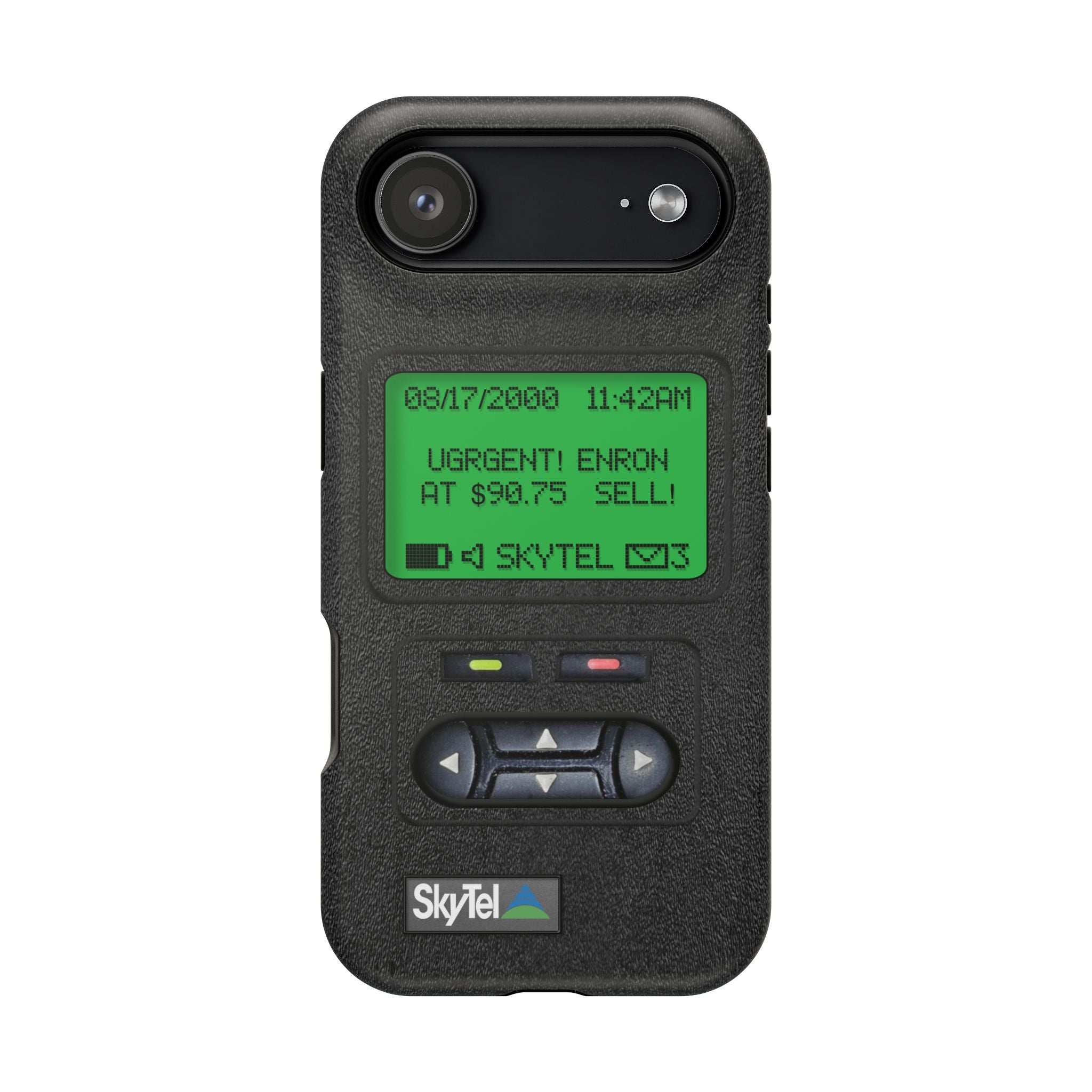 Pager Look Retro Tech Phone Case for iPhone Beeper - MagSafe Compatible - Duel layer Protection