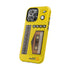 Retro Cassette AM FM Radio iPhone Case, Vintage Walkman Style Phone Case, MagSafe Dual Layer Protective Case Sport Yellow