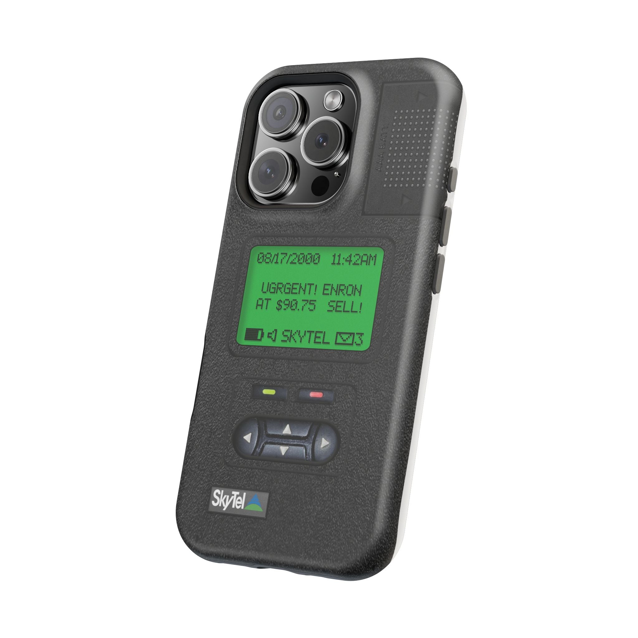 Pager Look Retro Tech Phone Case for iPhone Beeper - MagSafe Compatible - Duel layer Protection