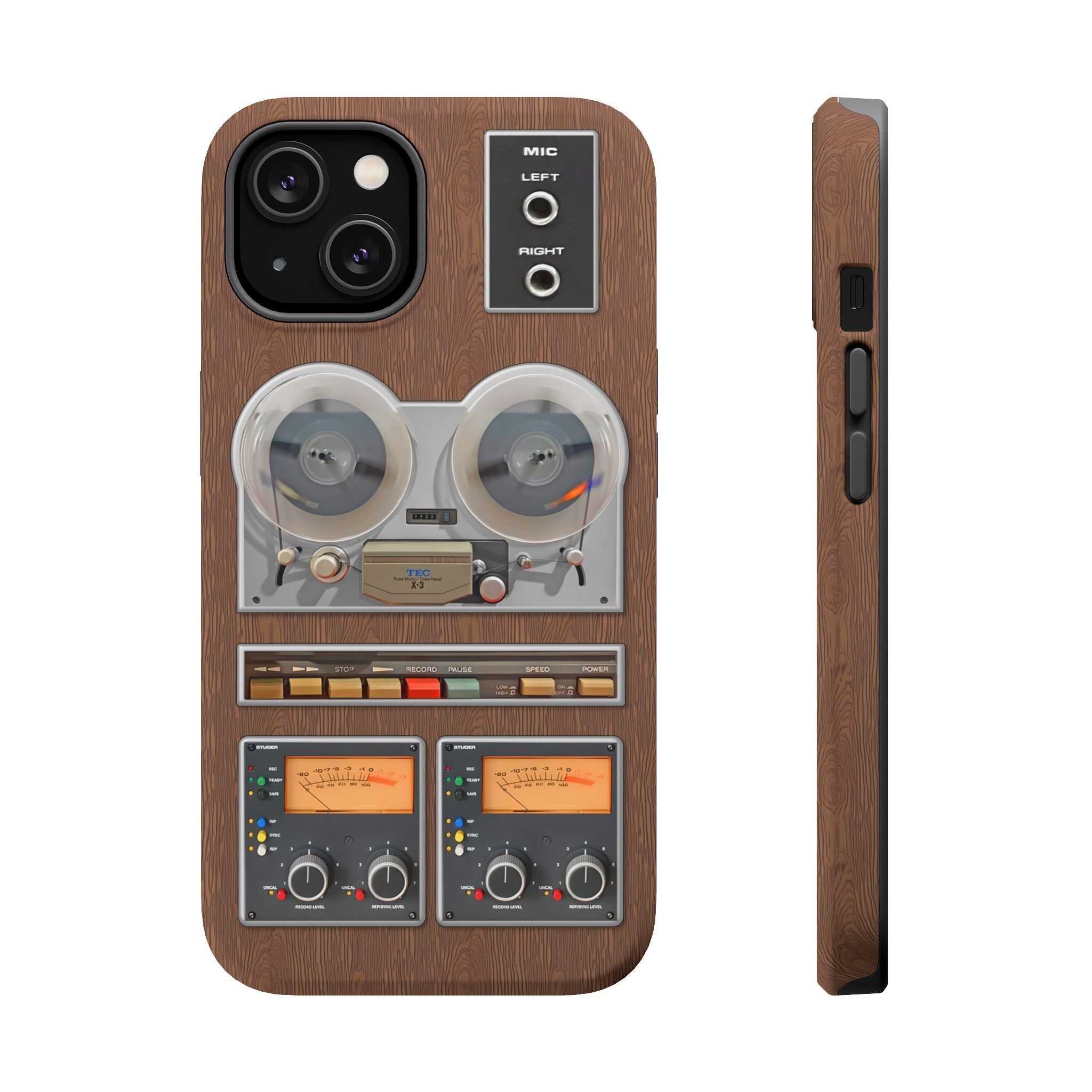Reel To Reel Tape Deck Retro iPhone MagSafe Phone Case Max Pro Plus 17 16 15 14 13