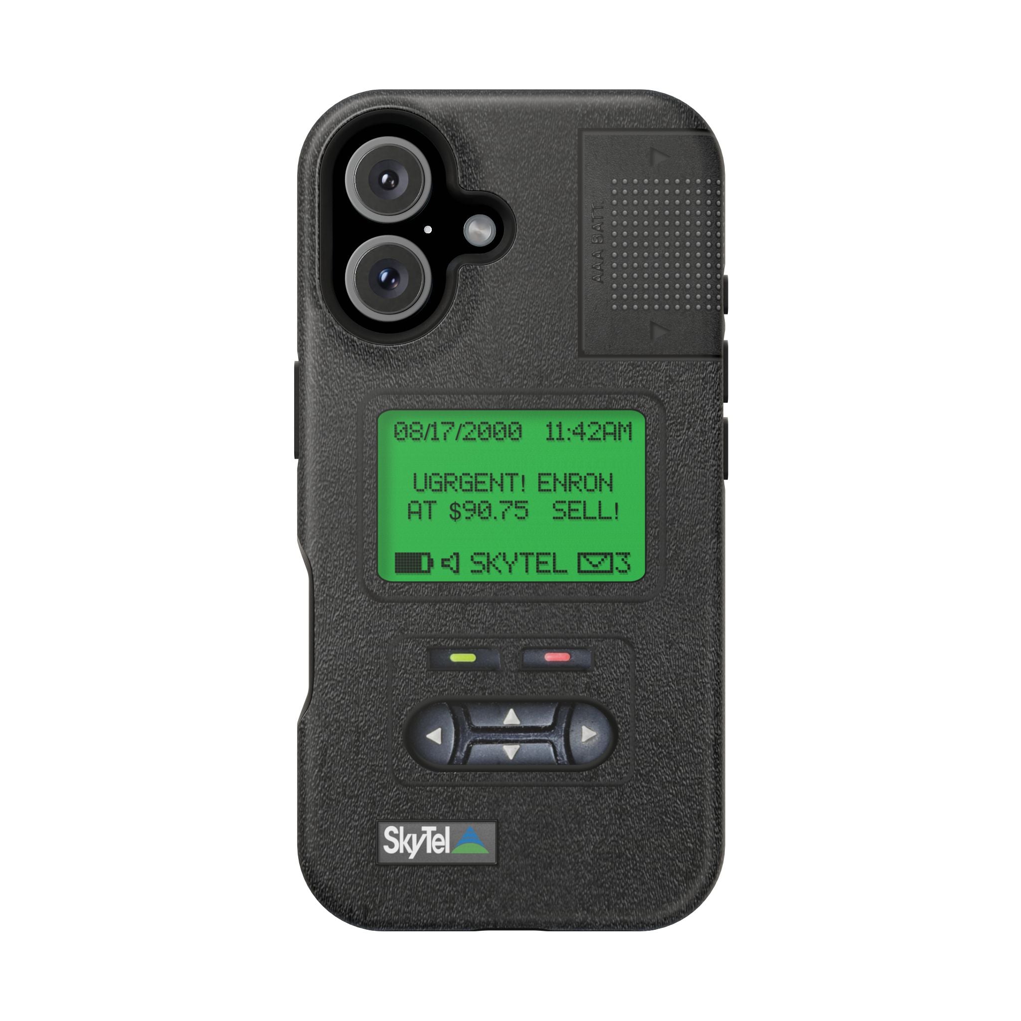 Pager Look Retro Tech Phone Case for iPhone Beeper - MagSafe Compatible - Duel layer Protection
