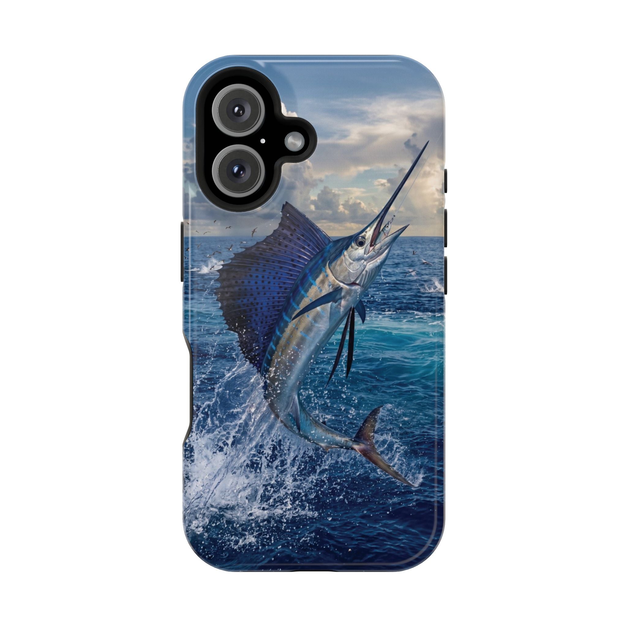 Sailfish Fishing Phone Case MagSafe Compatible for iPhone & Samsung Galaxy | Sailfish Fisherman Gift | Dual Layer Tough Case