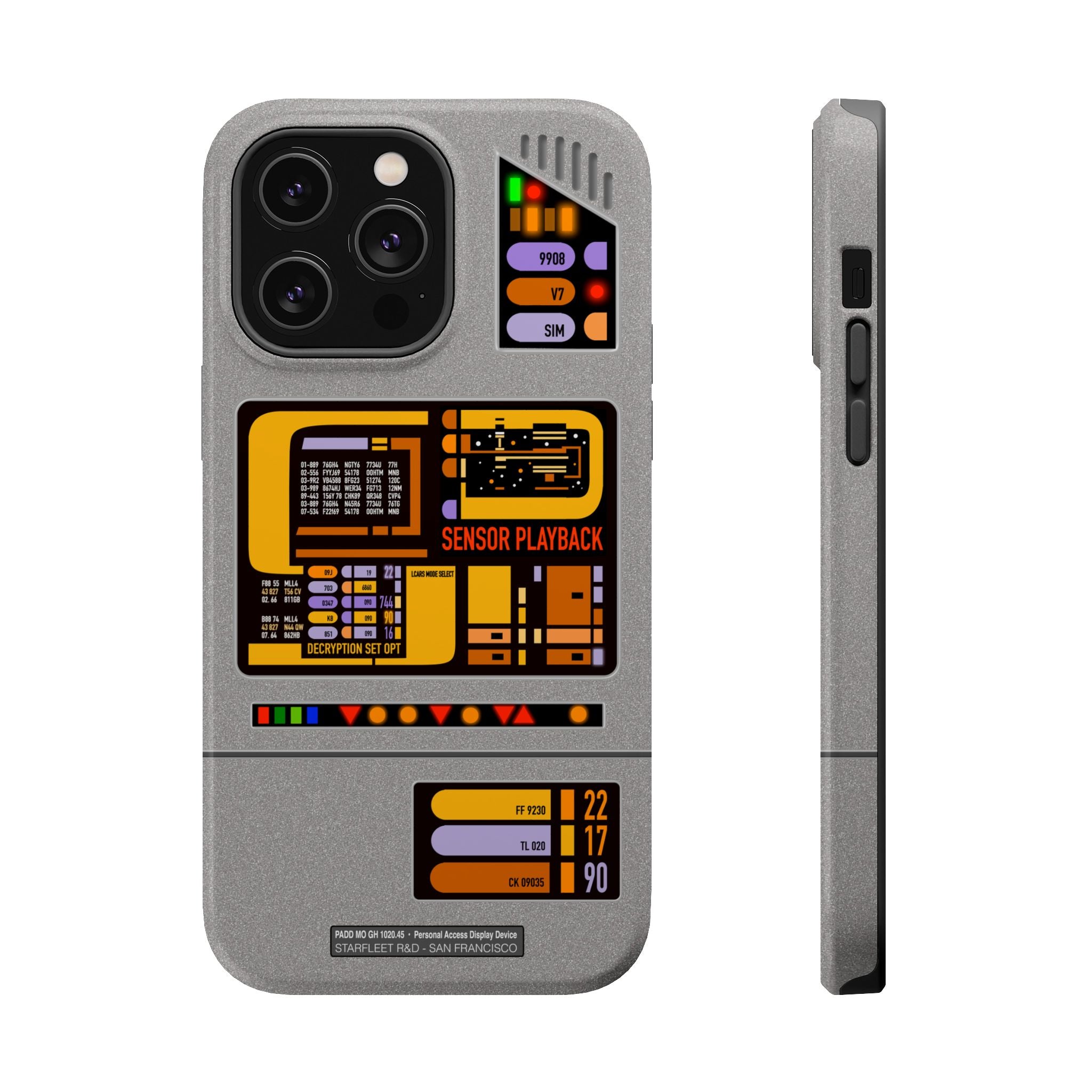 Future Tablet PADD Prop MagSafe iPhone Case 17 16 15 14 Pro Max Mini Plus Federation