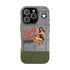 WWII Pinup Phone Case, Lucky Lucy Nose Art, MagSafe Dual Layer Case for iPhone & Samsung Galaxy, Vintage Aircraft Art