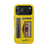 Retro Cassette AM FM Radio iPhone Case, Vintage Walkman Style Phone Case, MagSafe Dual Layer Protective Case Sport Yellow
