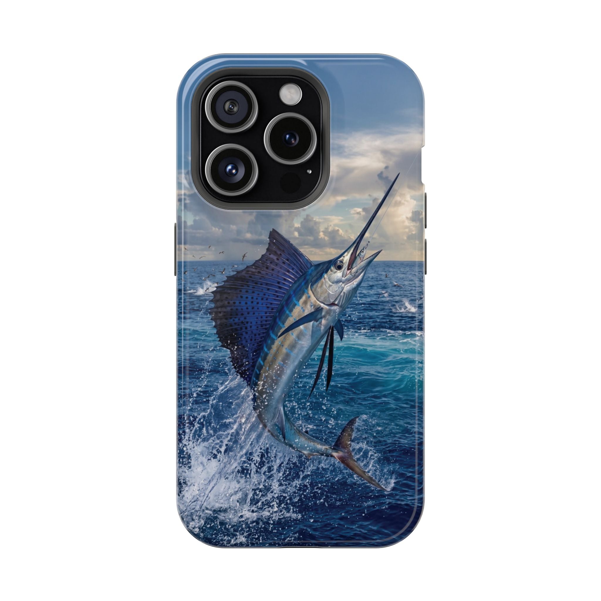 Sailfish Fishing Phone Case MagSafe Compatible for iPhone & Samsung Galaxy | Sailfish Fisherman Gift | Dual Layer Tough Case