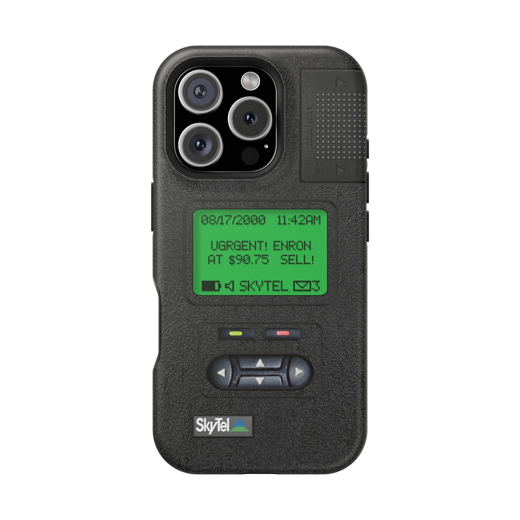 Pager Look Retro Tech Phone Case for iPhone Beeper - MagSafe Compatible - Duel layer Protection