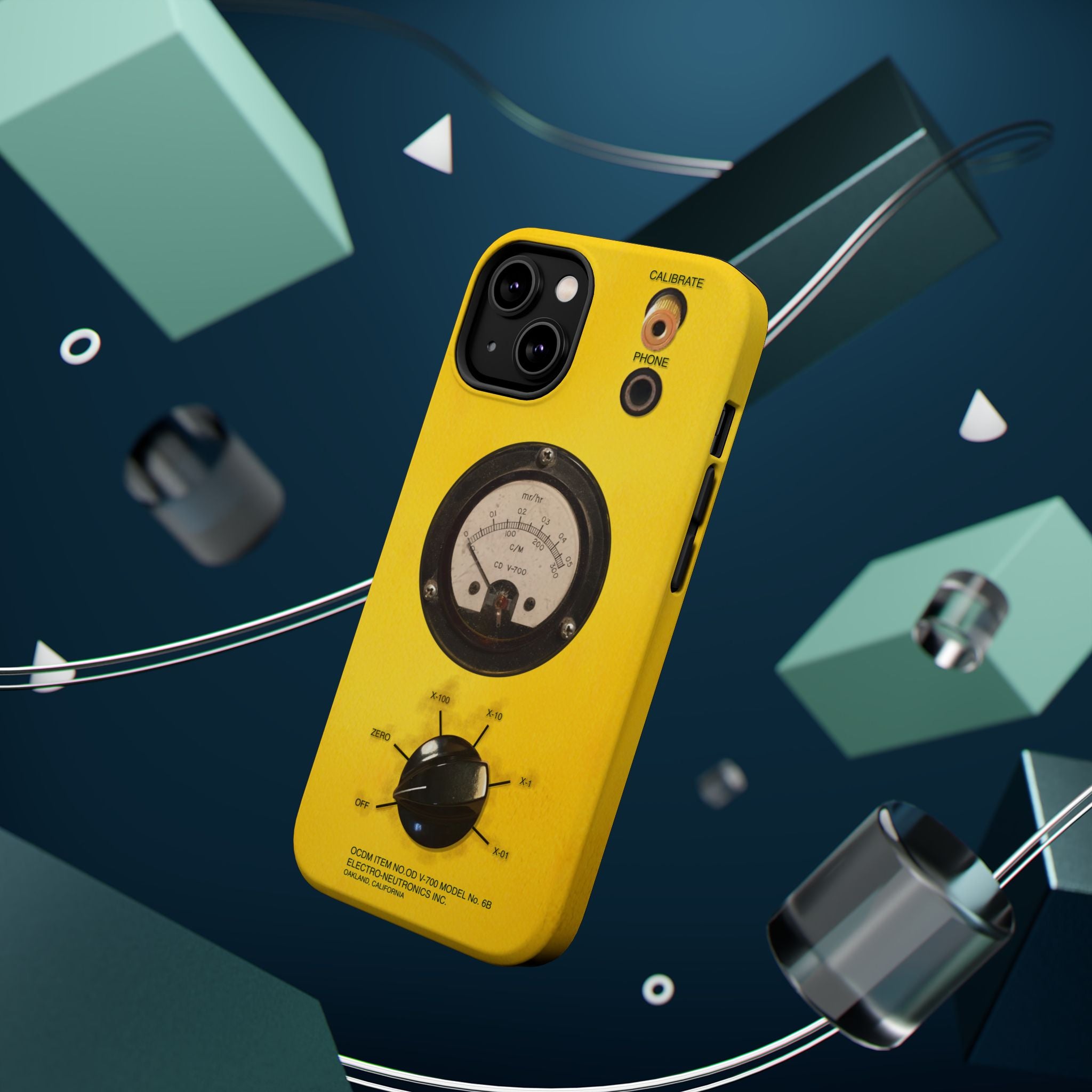 Fallout Geiger Counter Look iPhone Case 16 15 14 13 Magnetic Impact-Resistant