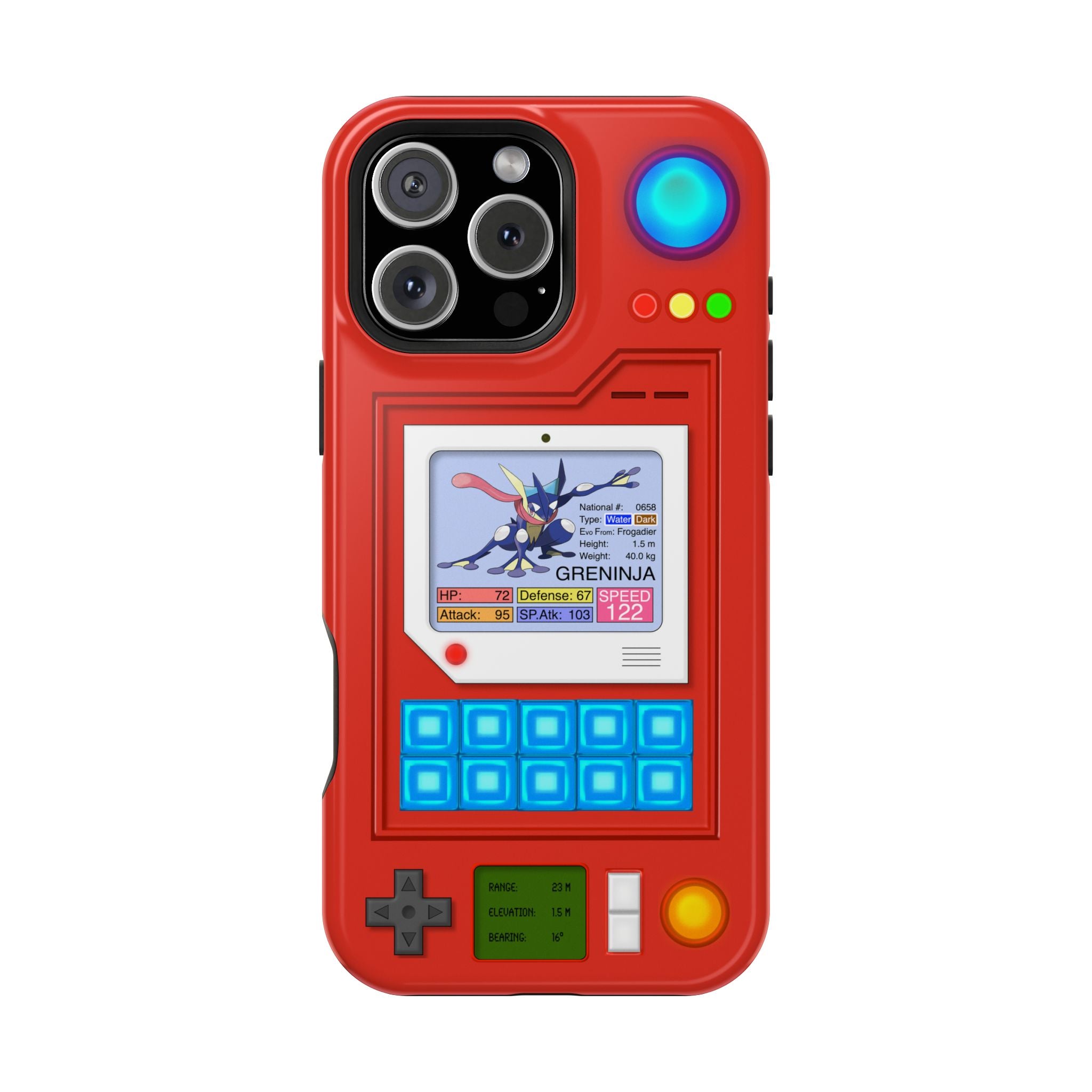 MagSafe Compatible 2 Layers Of Protection Tough Case for iPhone - Pokedex Inspired