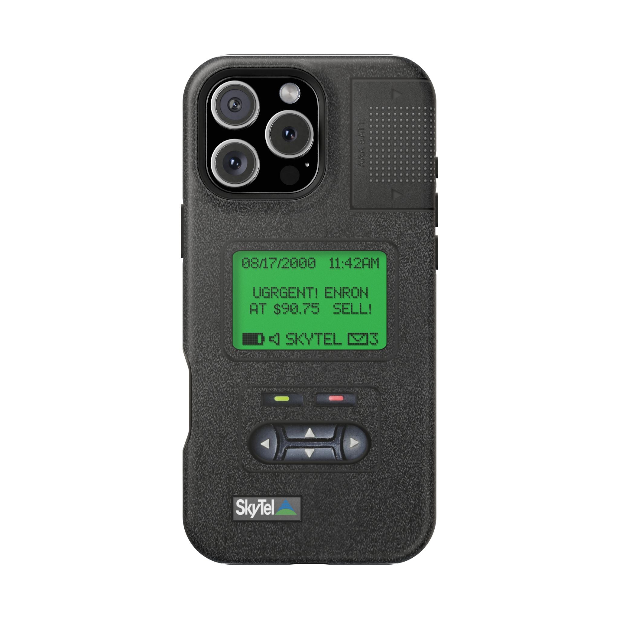 Pager Look Retro Tech Phone Case for iPhone Beeper - MagSafe Compatible - Duel layer Protection