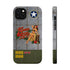 WWII Pinup Nose Art Phone Case, Kona Kitty Airplane Art, MagSafe Dual Layer Case for iPhone & Samsung Galaxy, Vintage Military Art