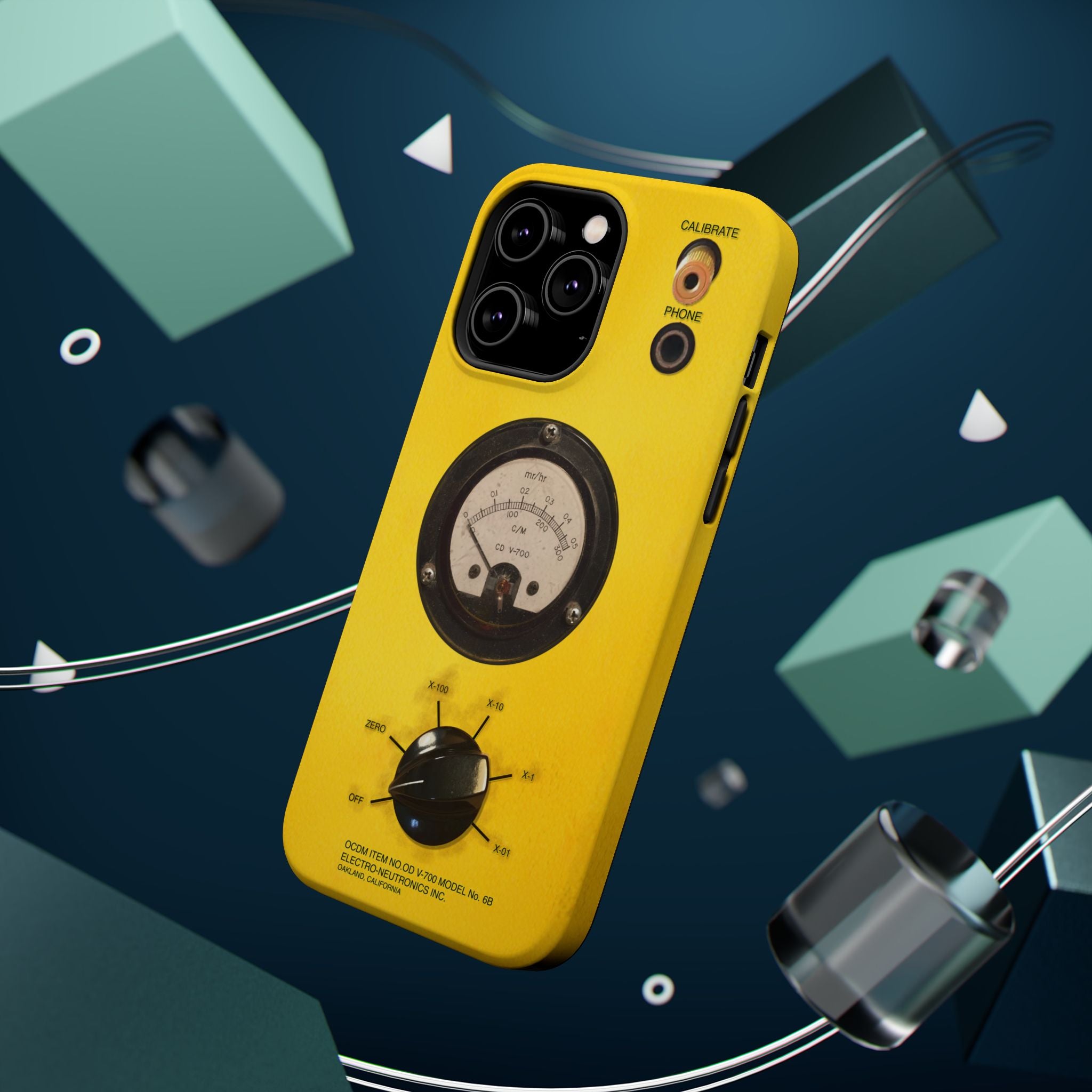 Fallout Geiger Counter Look iPhone Case 16 15 14 13 Magnetic Impact-Resistant