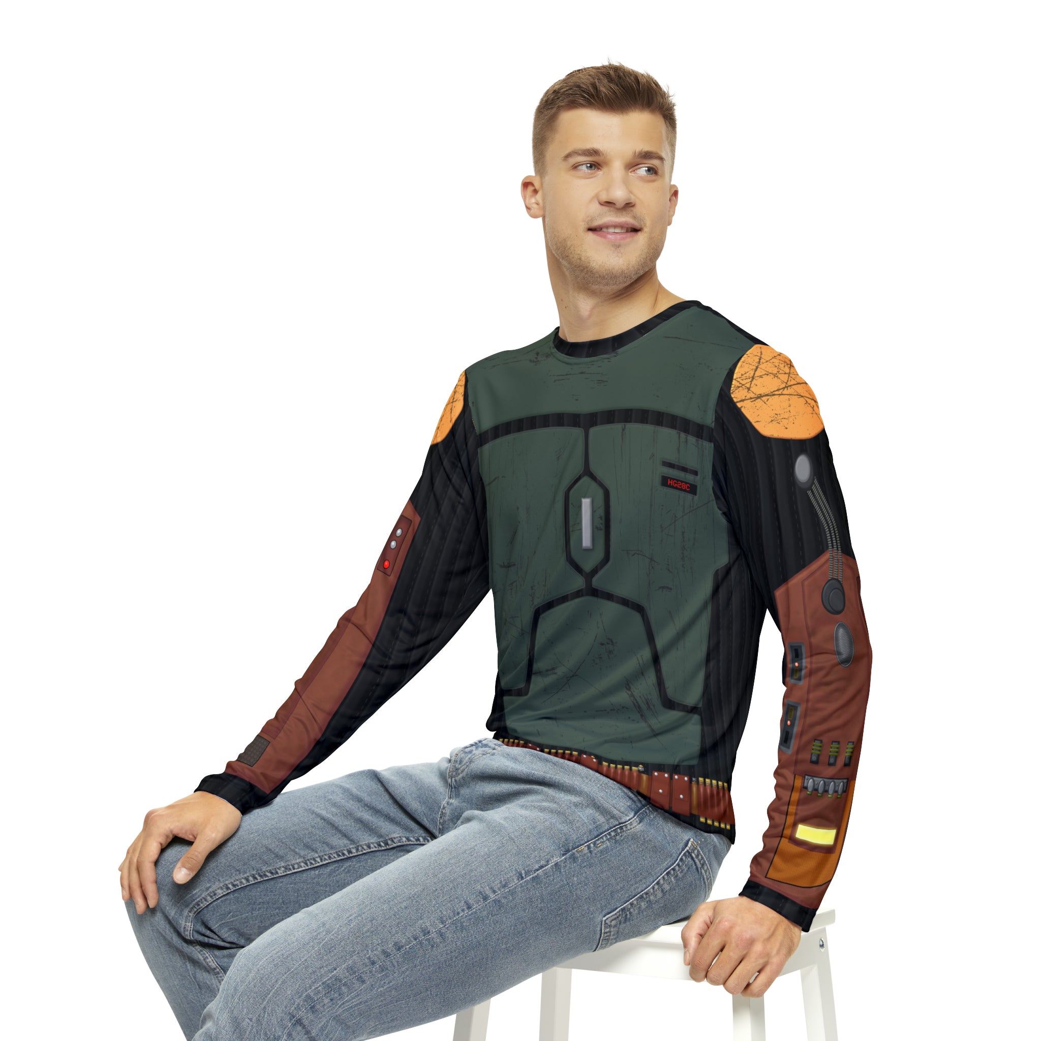 Bounty Hunter Beskar Armor Cosplay Long Sleeve Shirt