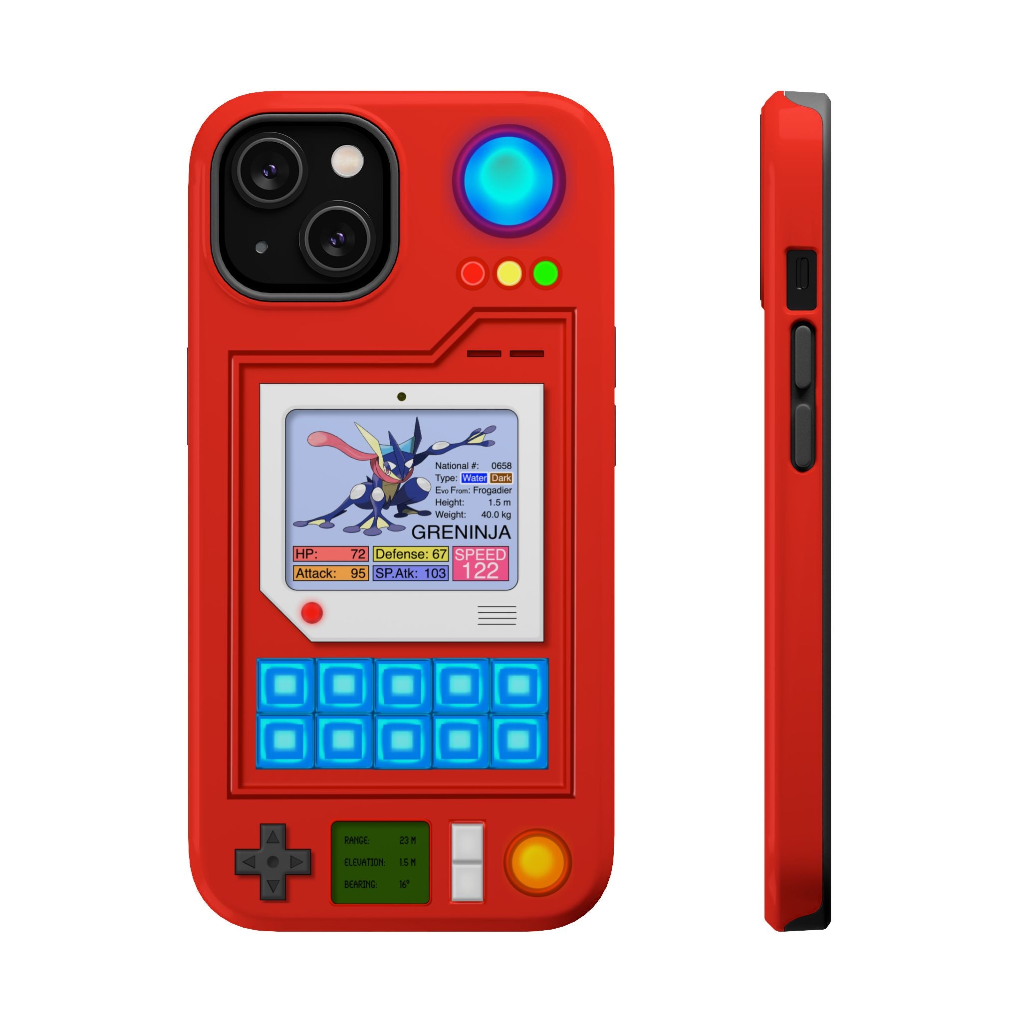MagSafe Compatible 2 Layers Of Protection Tough Case for iPhone - Pokedex Inspired