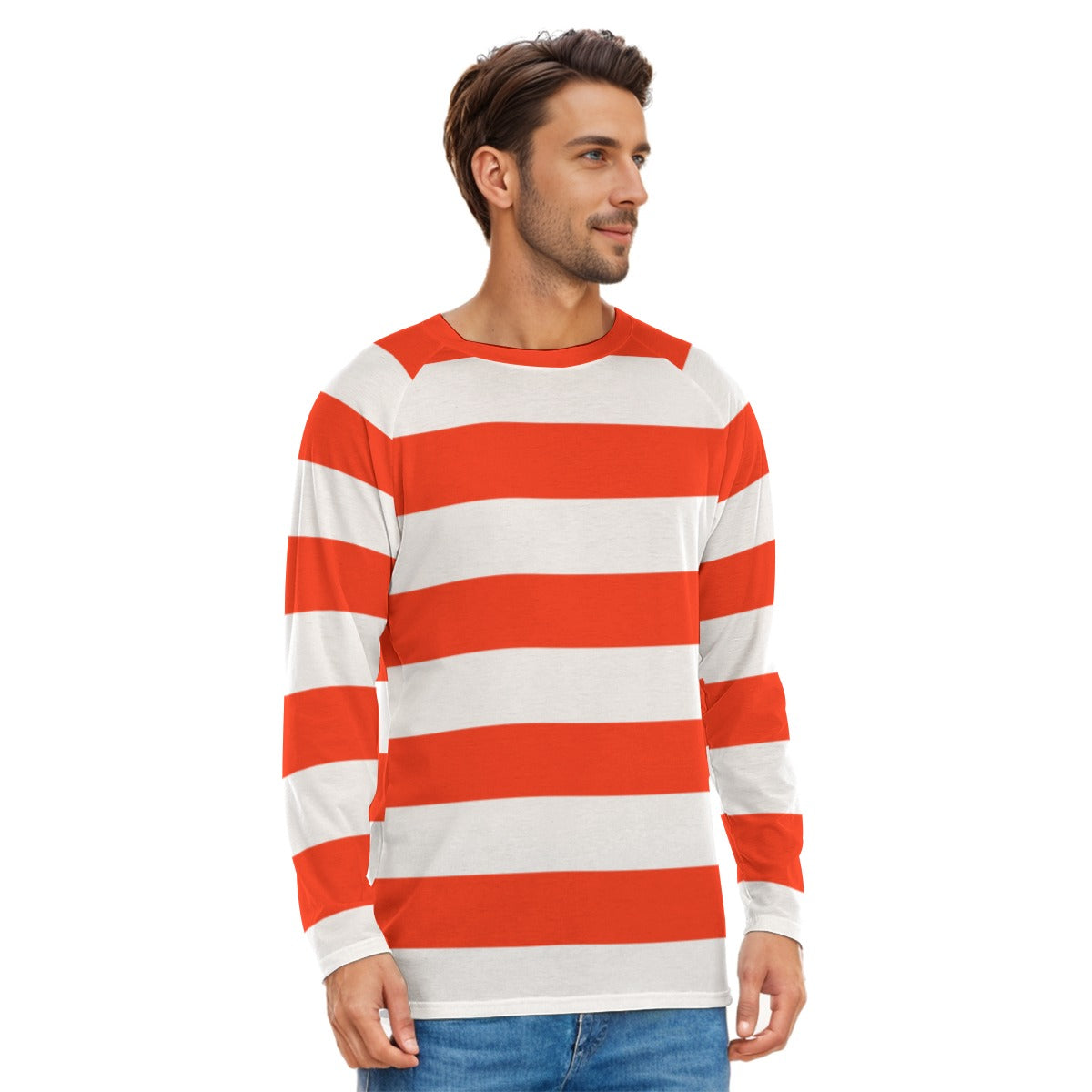 Waldo or Buggy Red and White Striped Shirt Costume