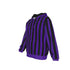 Outcast Purple and Black Striped Hoodie