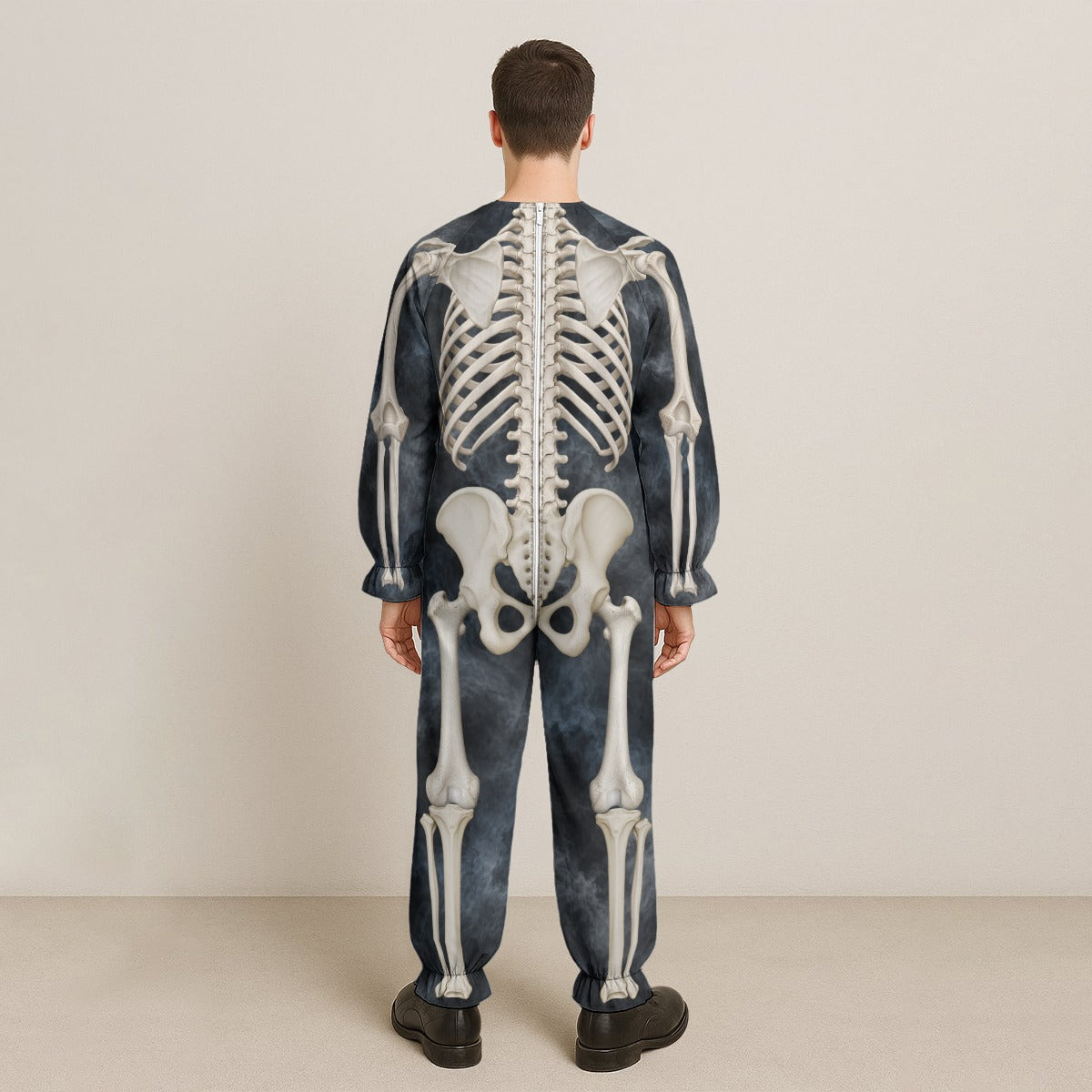 Skeleton in the Mist Halloween Jumpsuit Costume - Unisex