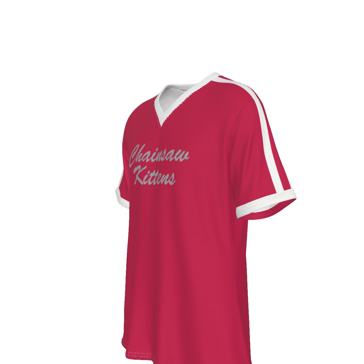 Chainsaw Kittens V-Neck T-Shirt Costume Marc