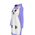 Women's Polar Bear Long Hoodie Sweatshirt Dress Blue Purple