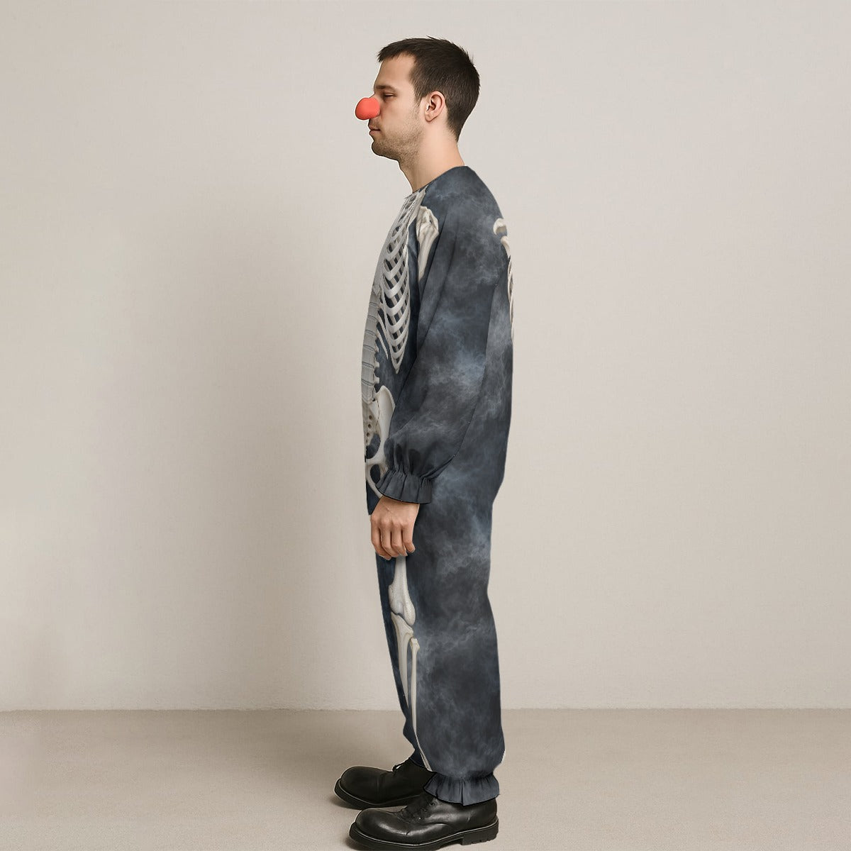 Skeleton in the Mist Halloween Jumpsuit Costume - Unisex