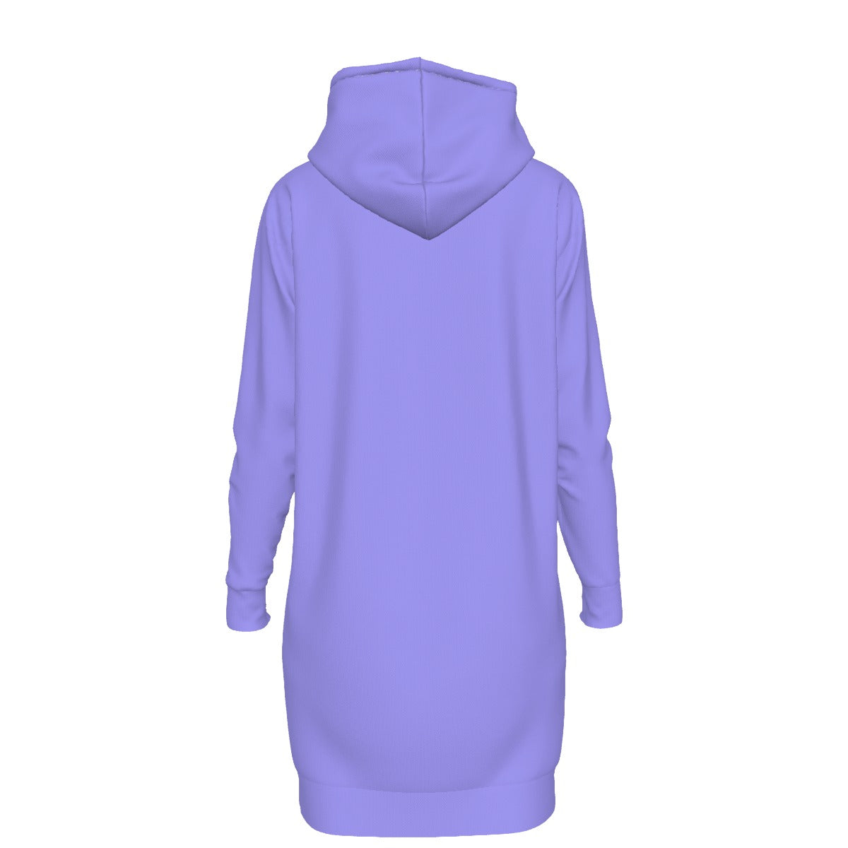 Women's Polar Bear Long Hoodie Sweatshirt Dress Blue Purple