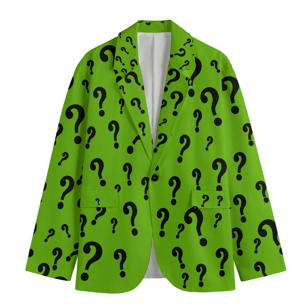 Riddler Green Question Mark Jacket Blazer Sport Coat Costume – Judy's ...