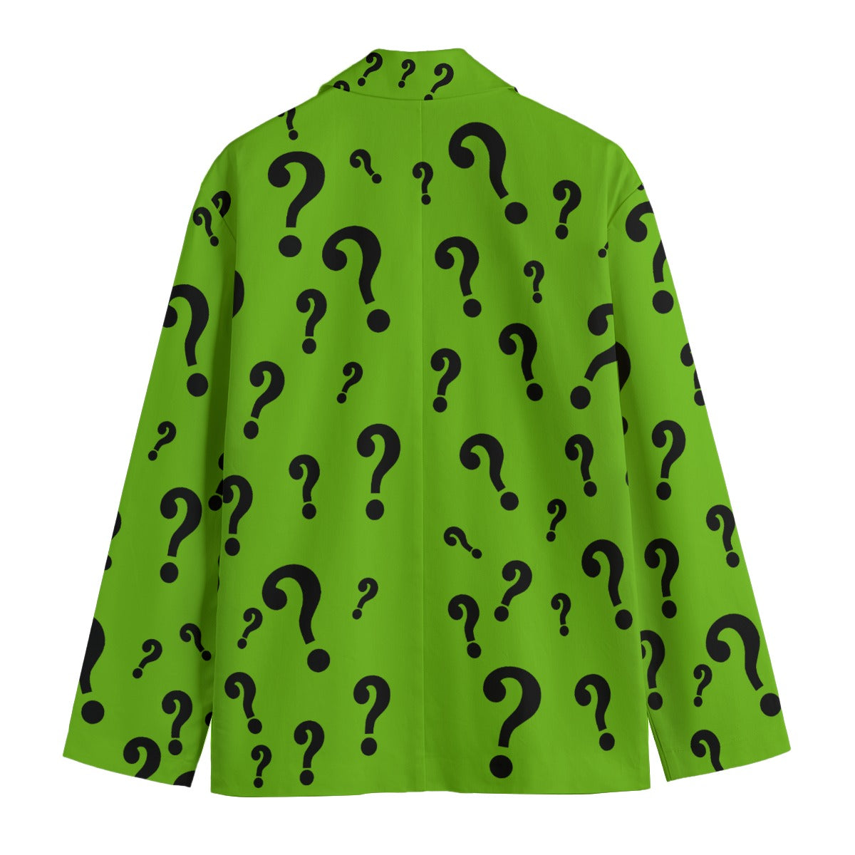 Riddler Green Question Mark Jacket Blazer Sport Coat Costume