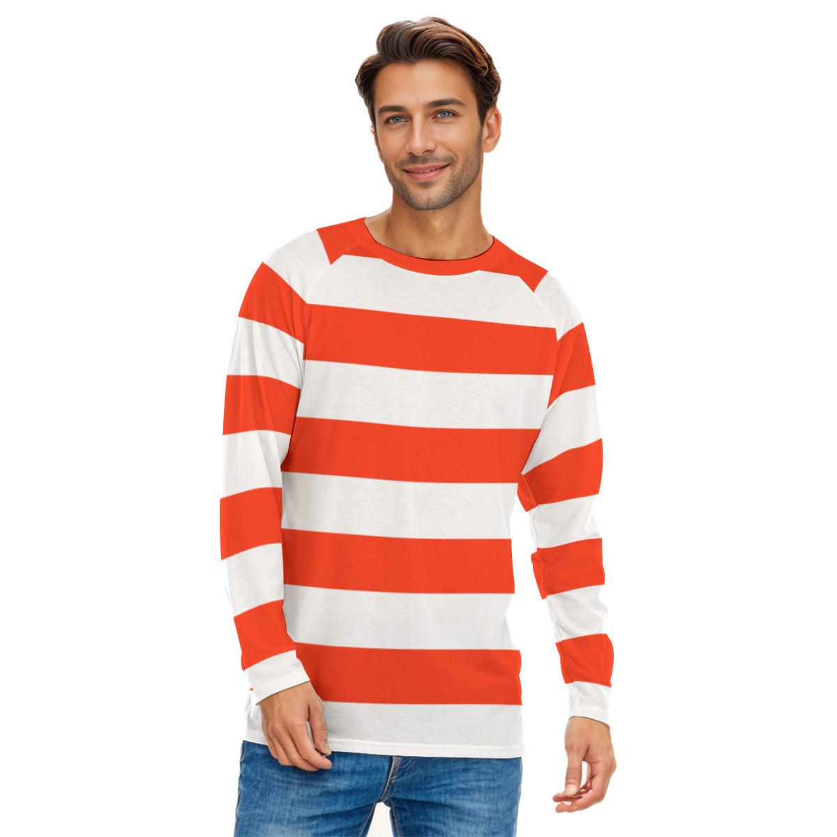 Waldo or Buggy Red and White Striped Shirt Costume