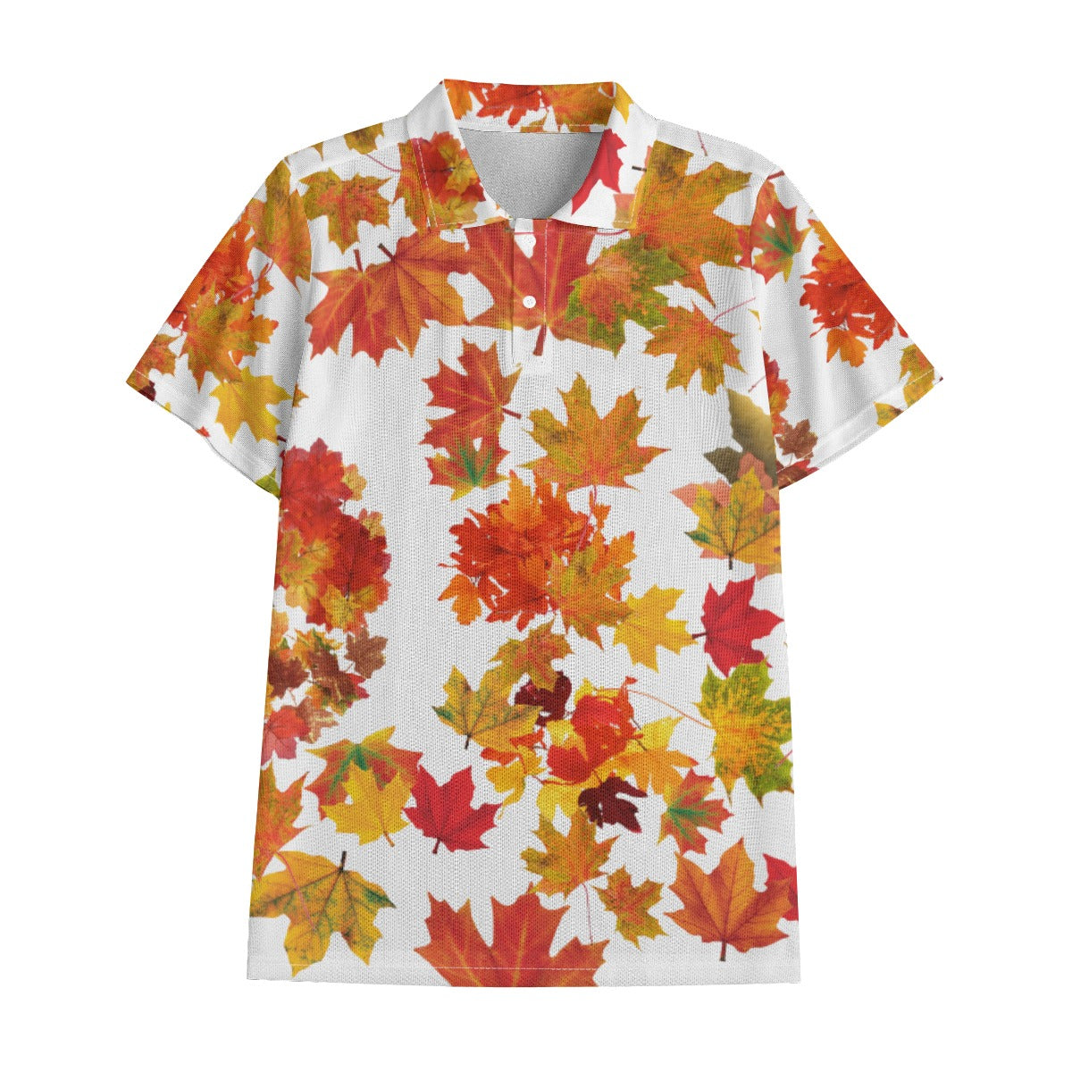 Durden Autumn Fall Maple Leaves Polo Shirt Costume Tyler