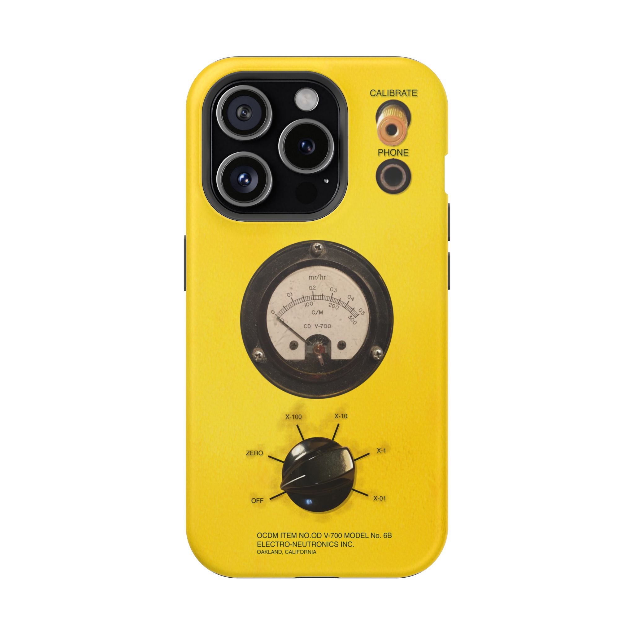 Fallout Geiger Counter Look iPhone Case 16 15 14 13 Magnetic Impact-Resistant
