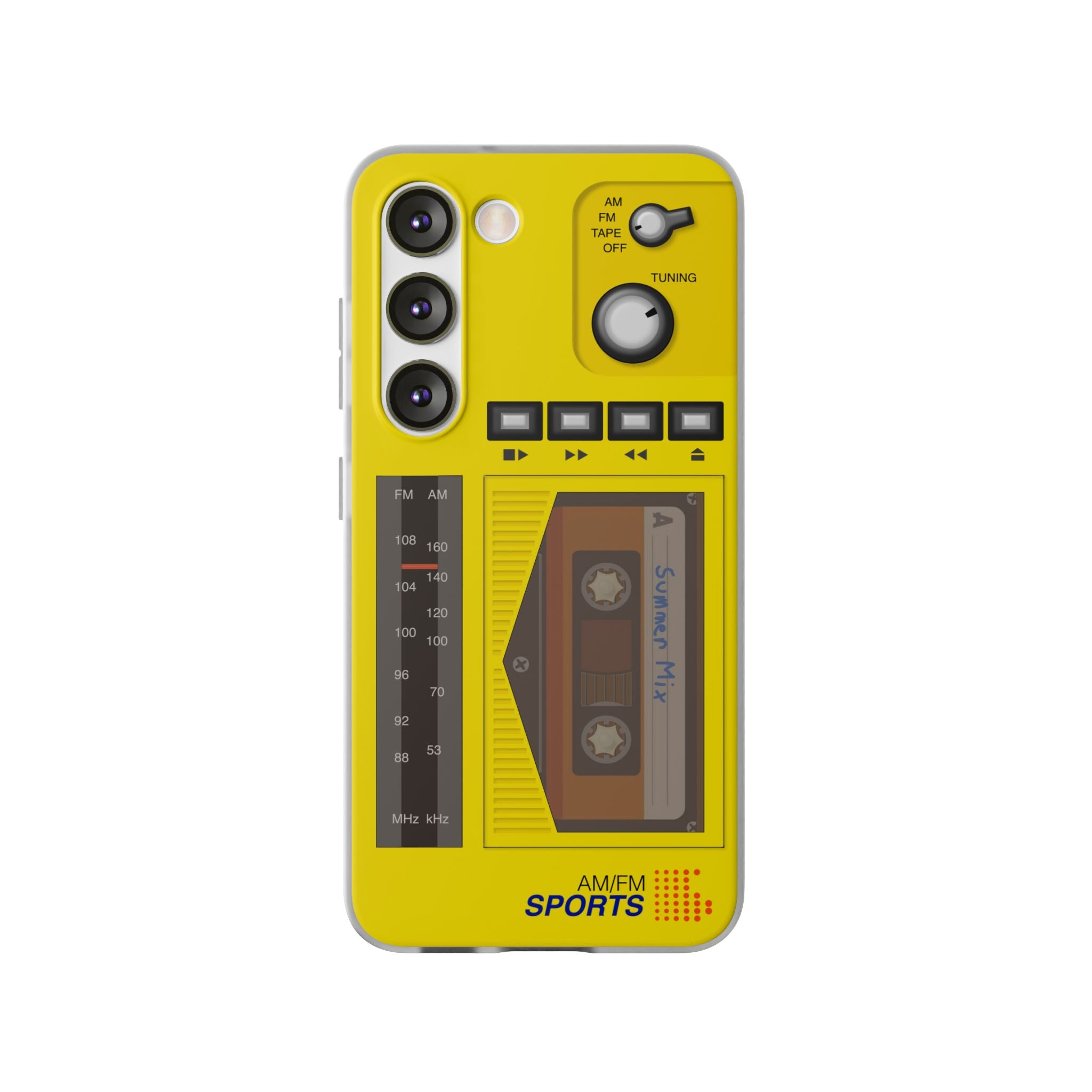 Retro Walkman Inspired Sports AM/FM Radio Cassette Samsung Galaxy Phone Case S23 S22 S21