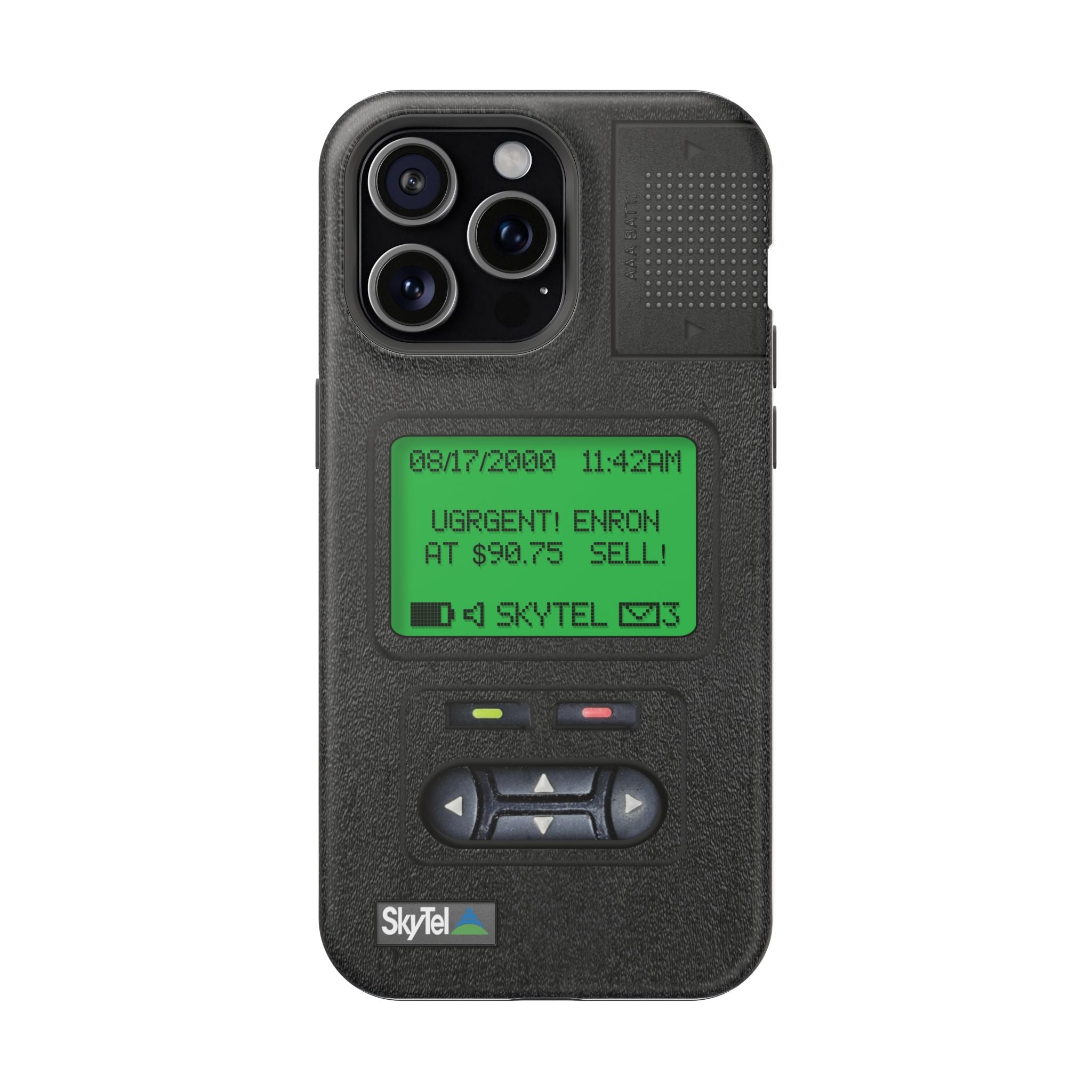 Pager Look Retro Tech Phone Case for iPhone Beeper - MagSafe Compatible - Duel layer Protection