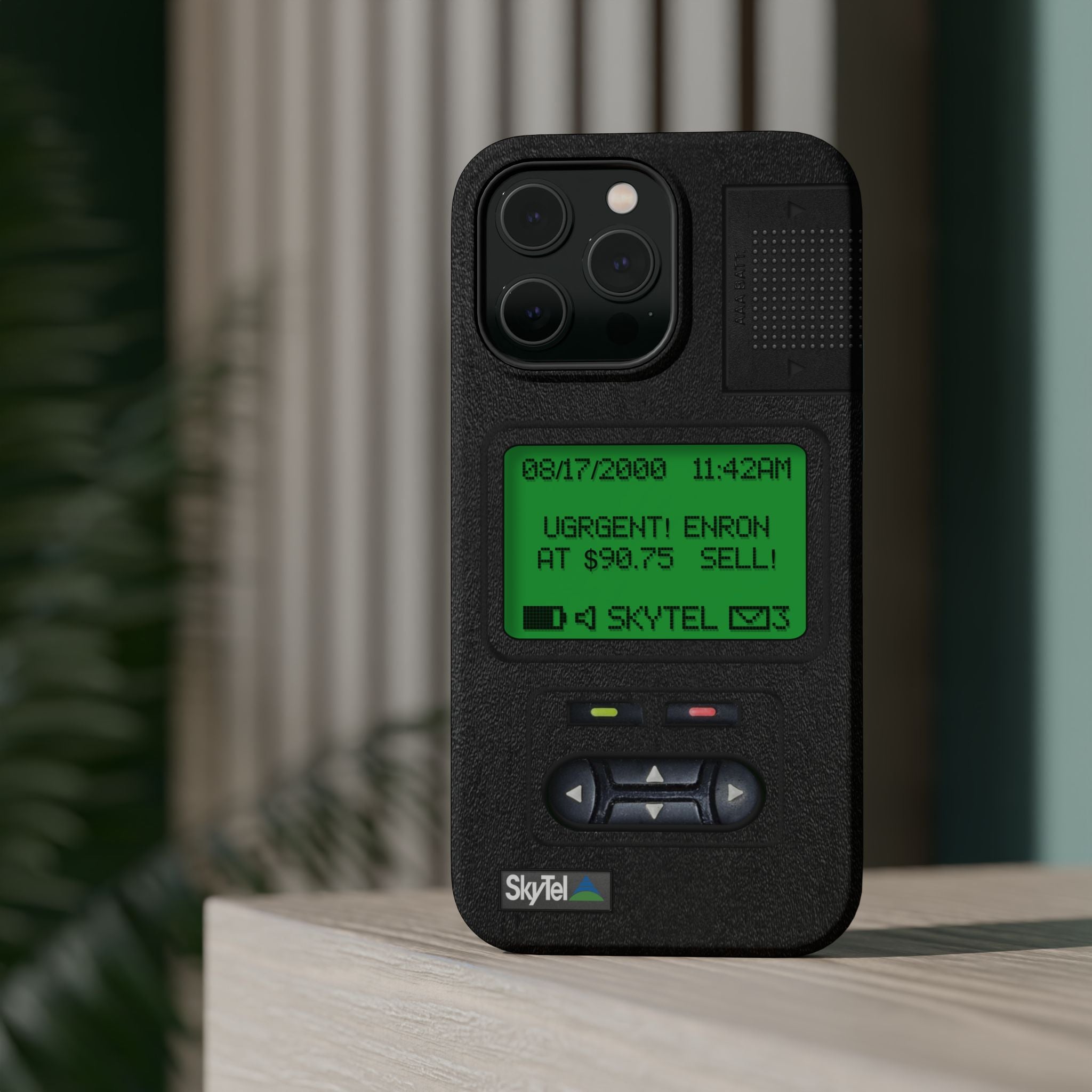 Pager Look Retro Tech Phone Case for iPhone Beeper - MagSafe Compatible - Duel layer Protection